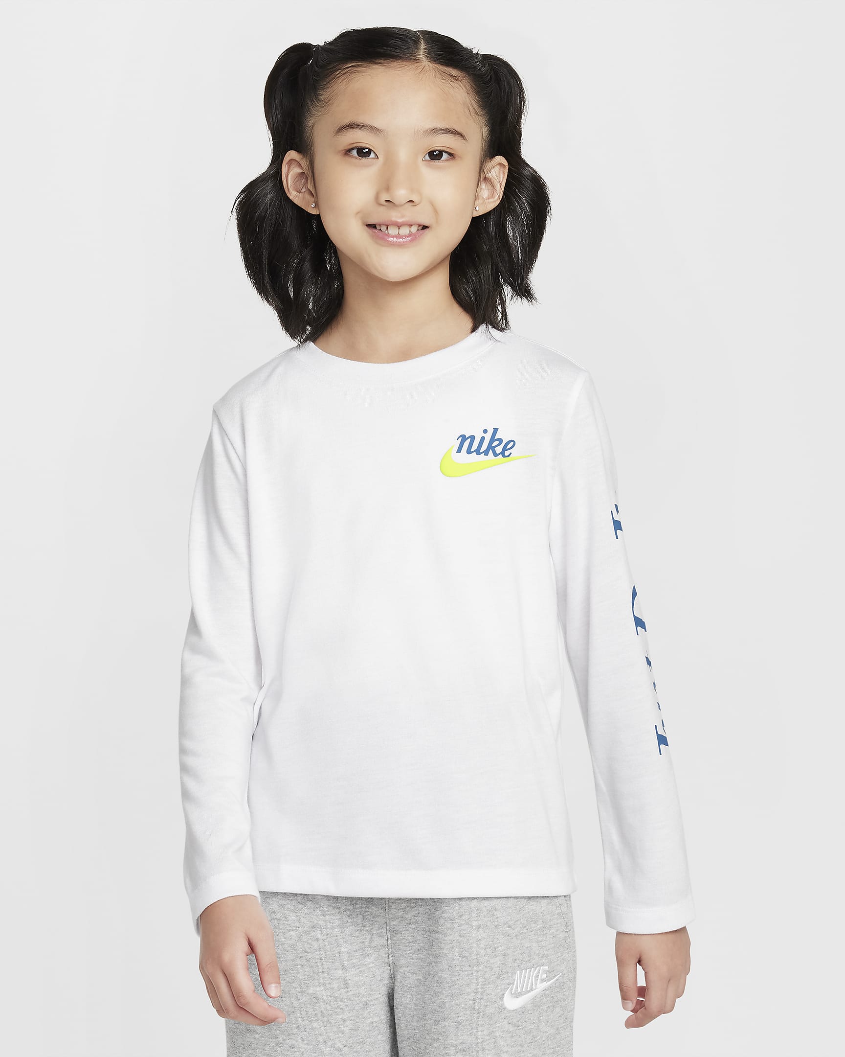 Playera para preescolar Nike New Impressions - Blanco