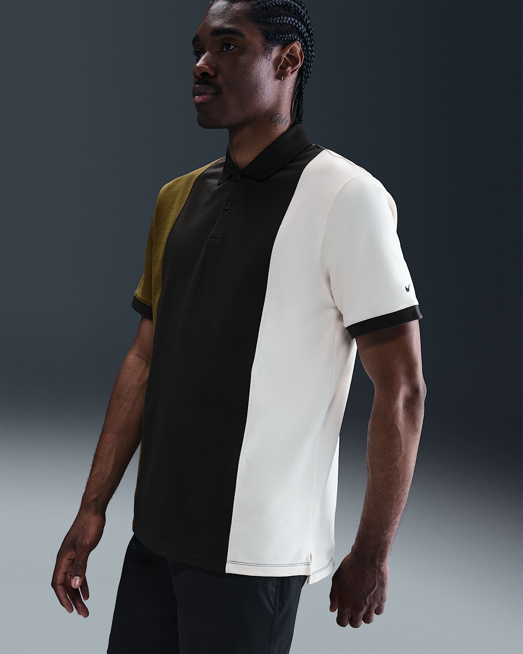 Nike Victory+ Men's Golf Polo - Night Forest/Olive Flak/Pale Ivory/Night Forest