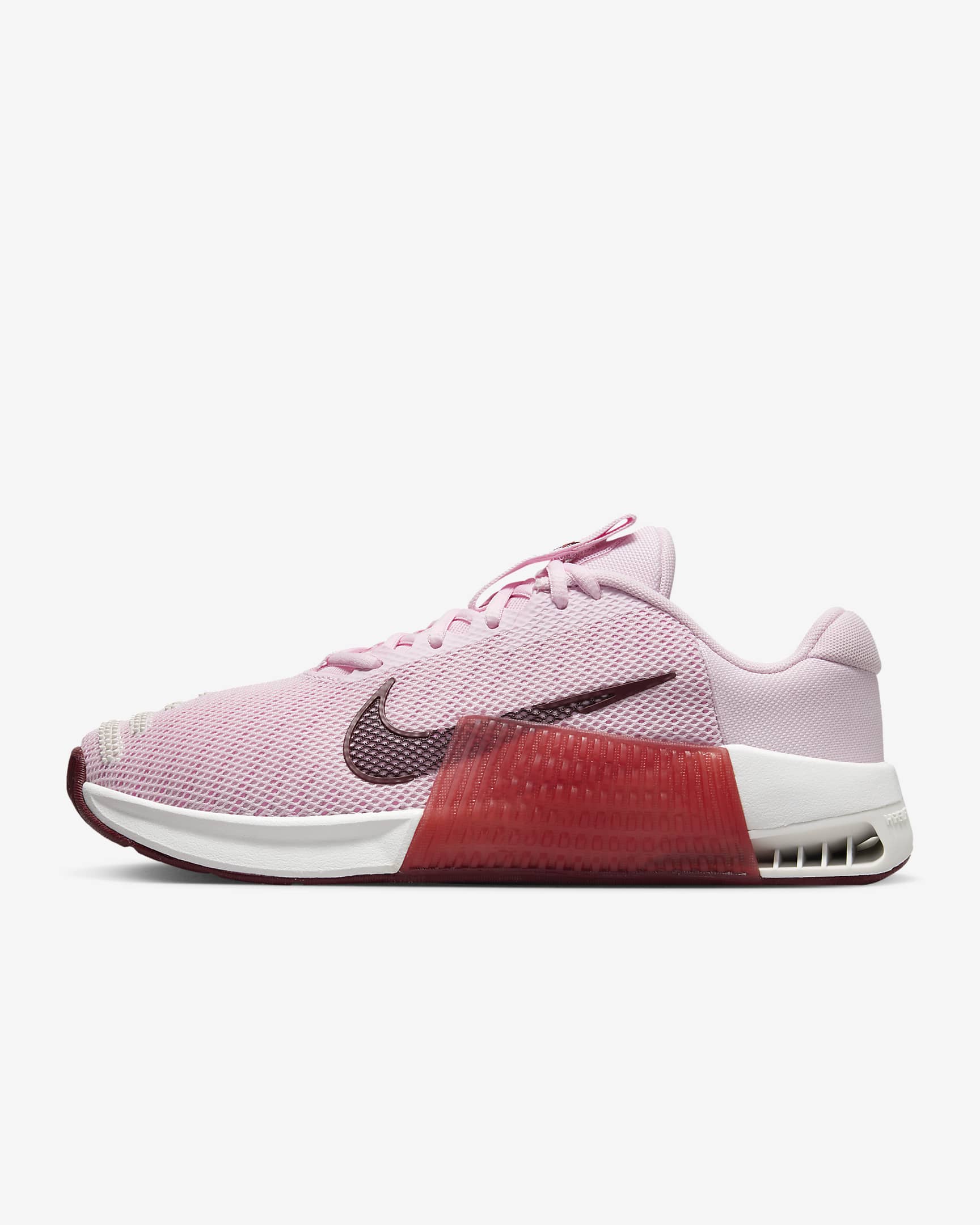 Γυναικεία παπούτσια άσκησης Nike Metcon 9 - Pink Foam/Platinum Tint/Adobe/Dark Team Red