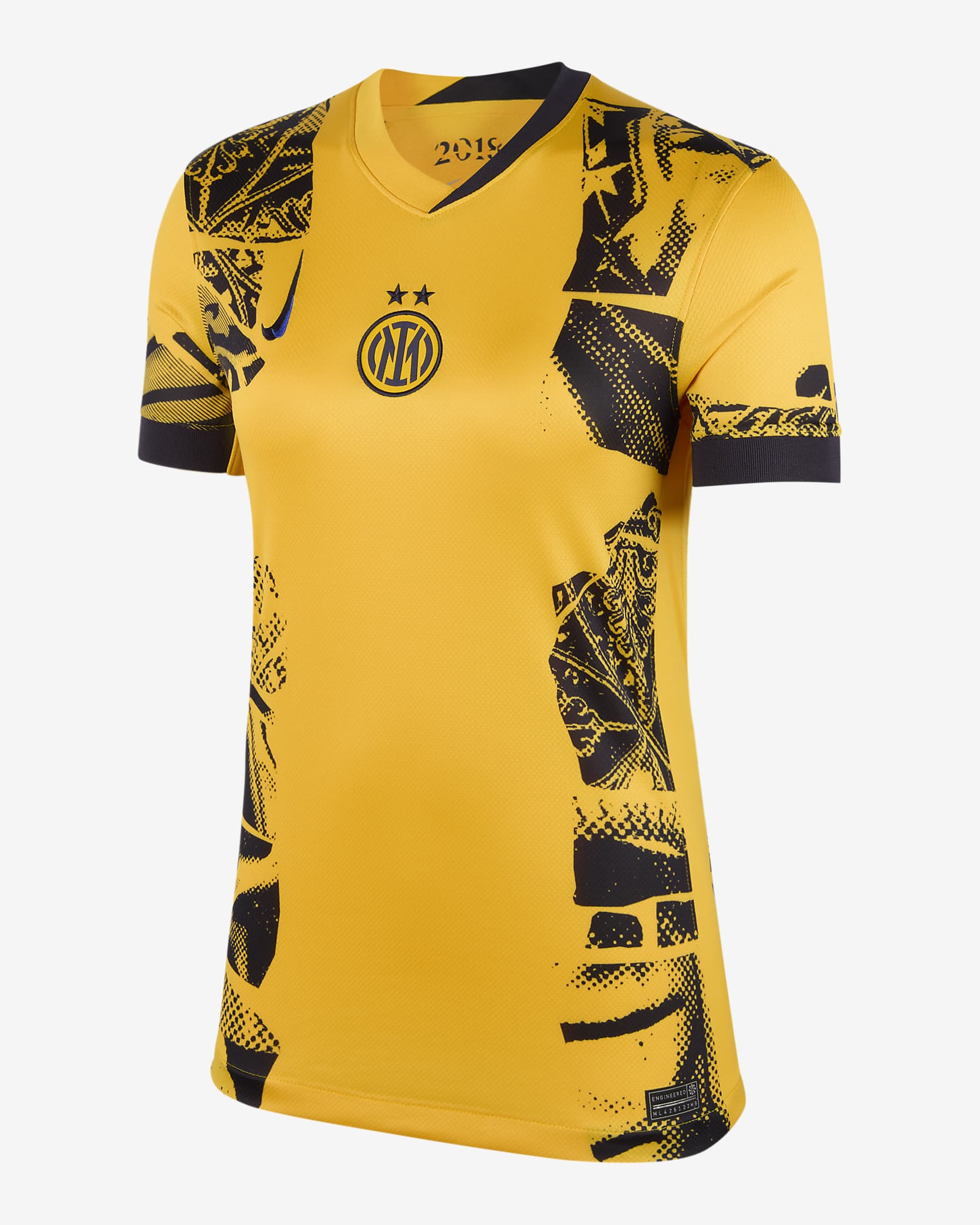 Inter Mailand 2024/25 Stadium Third Replika-Fußballtrikot mit Dri-FIT-Technologie (Damen) - University Gold/Blackened Blue/University Gold/Lyon Blue