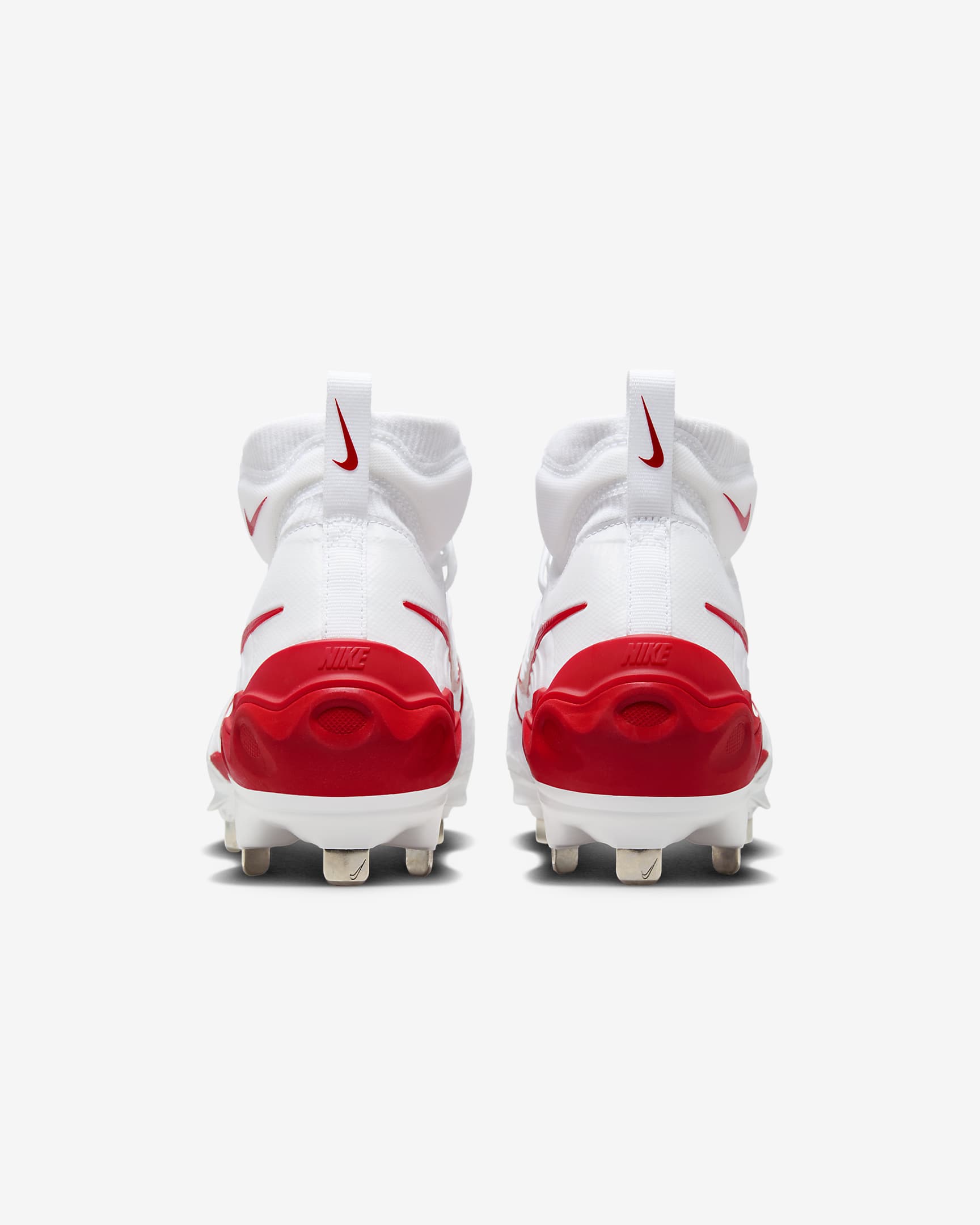 Tacos de béisbol para hombre Nike Alpha Huarache NXT - Blanco/Platino puro/Rojo universitario