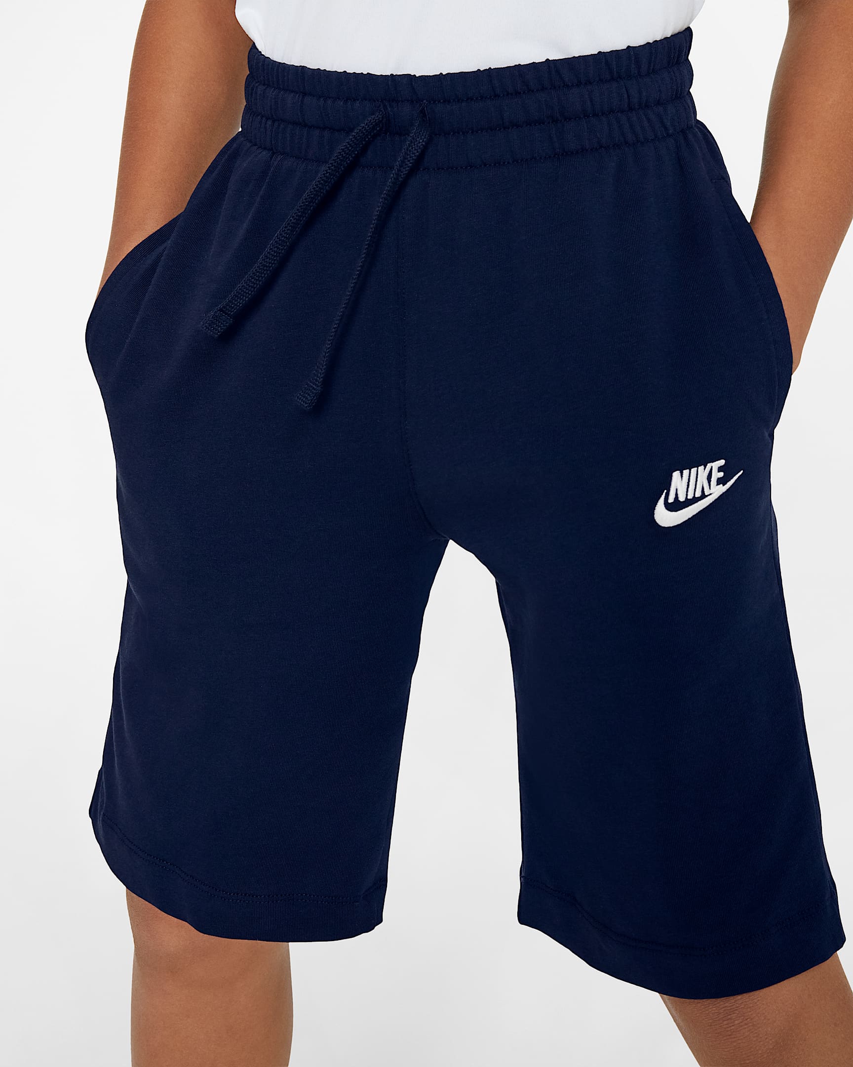 Nike Sportswear Big Kids' (Boys') Shorts - Blue Void/Blue Void/White
