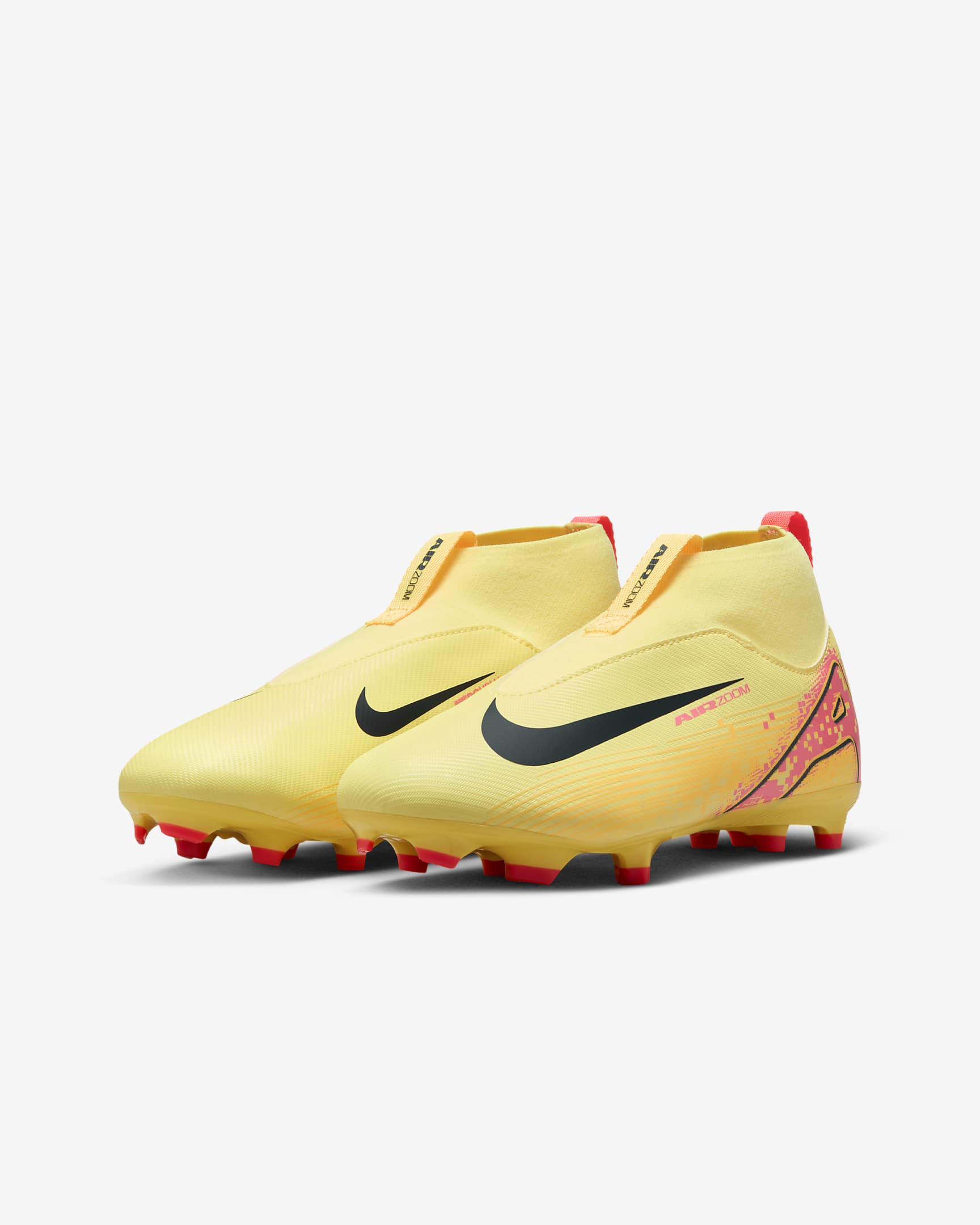 Chaussure de foot montante à crampons multi-surfaces Nike Jr. Mercurial Superfly 10 Academy « Kylian Mbappé » pour enfant/ado - Light Laser Orange/Armory Navy