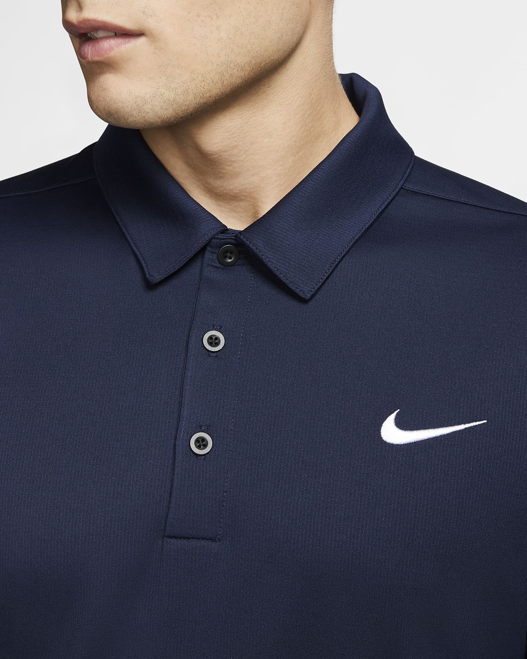 Nike Men's Football Polo - College Navy/Black/White