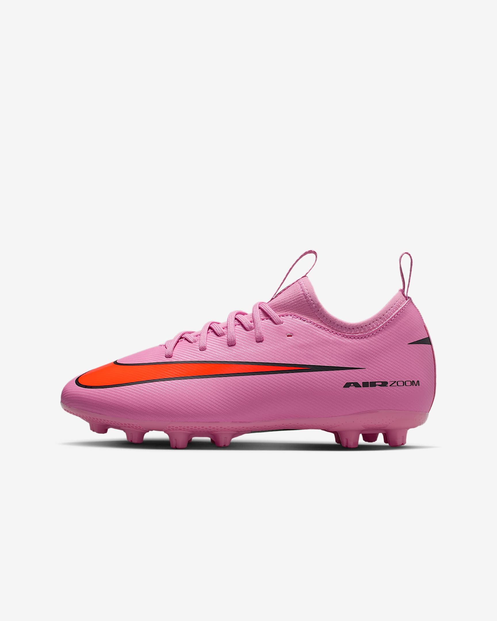 Nike Jr. Mercurial Vapor 16 Academy Older/Younger Kids' HG Low-Top Football Boot - Magic Flamingo/Total Crimson/Black