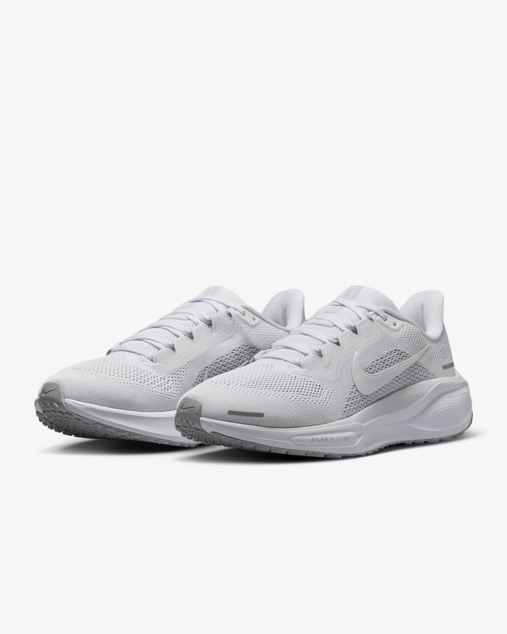 Nike Pegasus 41 Women's Road Running Shoes - White/Pure Platinum/Metallic Silver/White