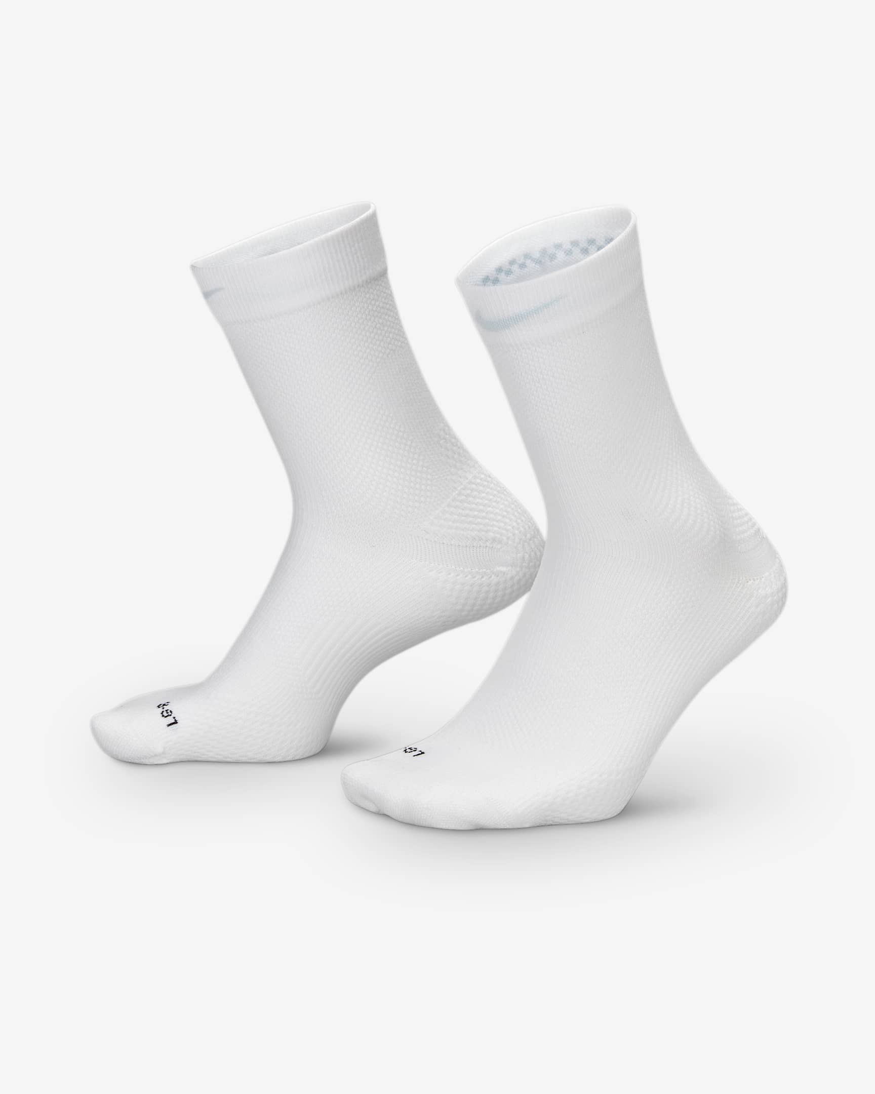 Nike Lightweight Running Micro Crew Socks (1 Pair) - White/Black/Pure Platinum