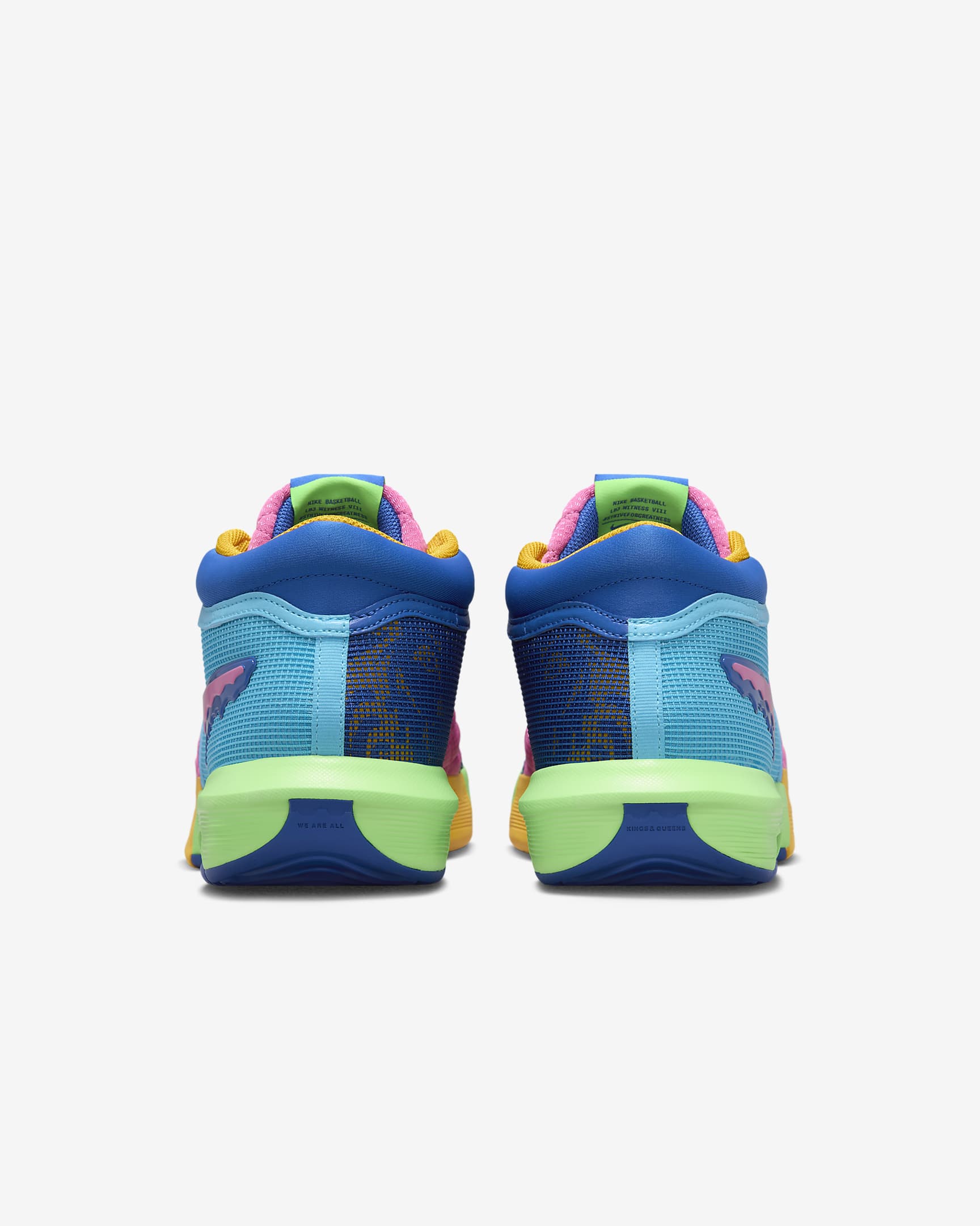 LeBron Witness 8 „I Promise School” kosárlabdacipő - Többszínű/Baltic Blue/Playful Pink/Többszínű