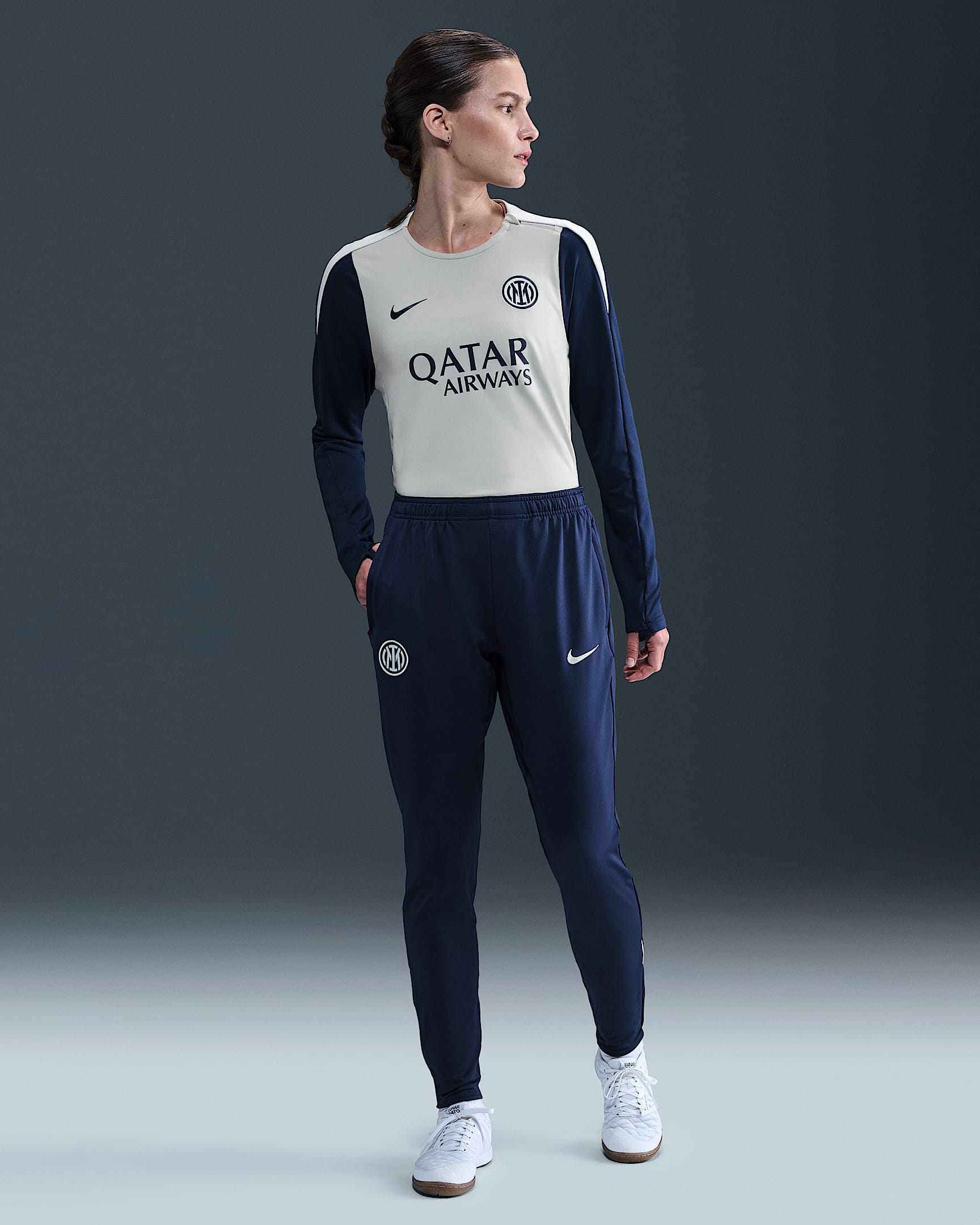 Inter Mailand Strike Nike Dri-FIT Strick-Fußballhose (Damen) - Blue Void/Ghost Aqua/Ghost Aqua