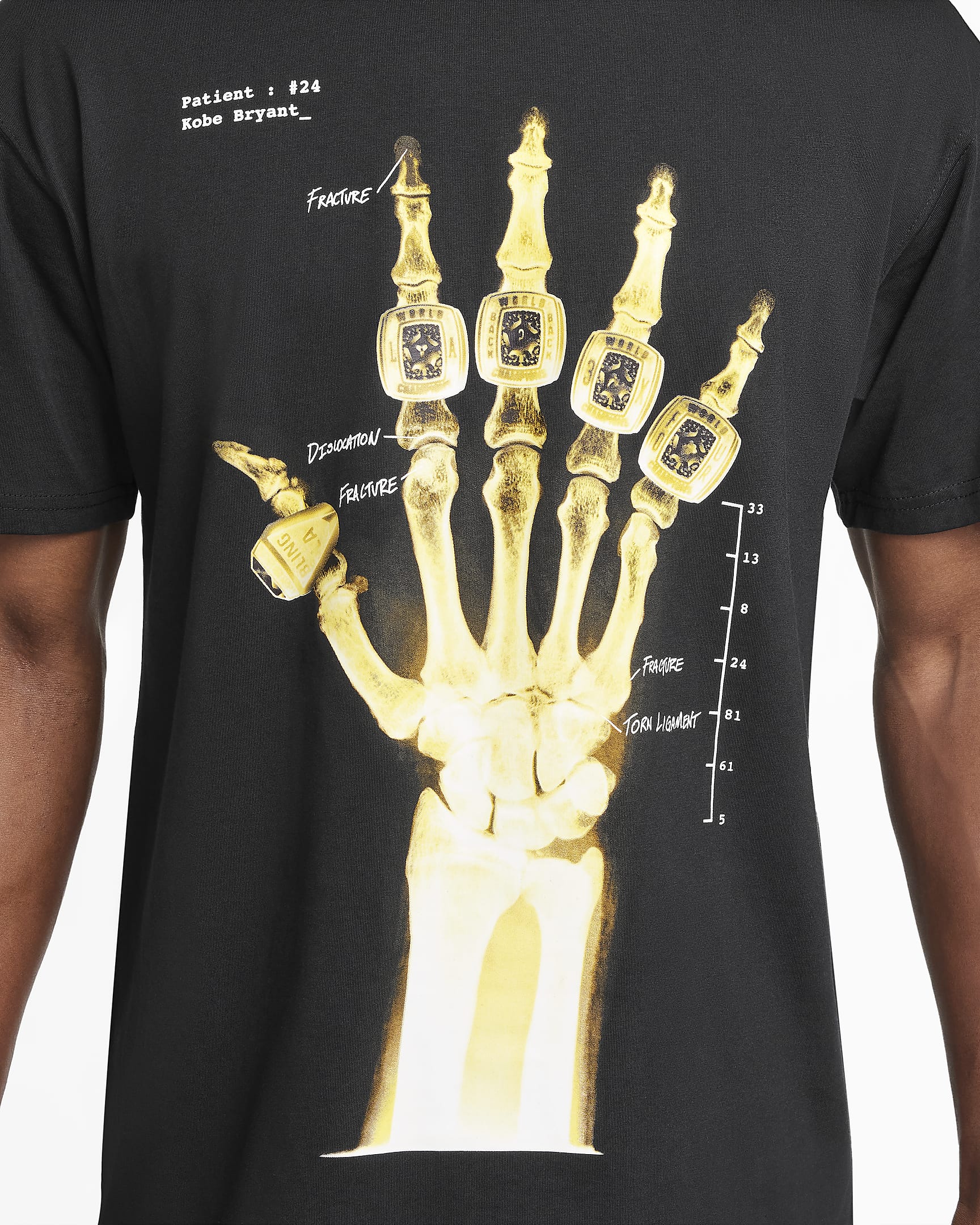 Kobe "X-Ray" Camiseta - Hombre - Negro