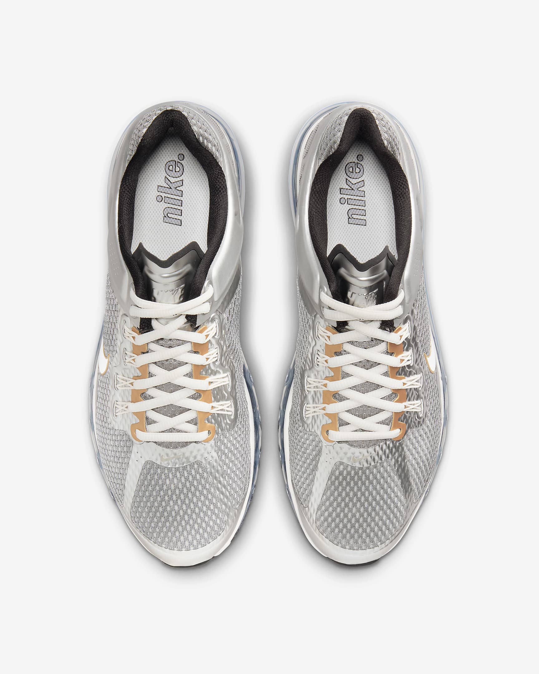 รองเท้าผู้ชาย Nike Air Max 2013 - Metallic Silver/Metallic Pewter/Metallic Gold/Phantom