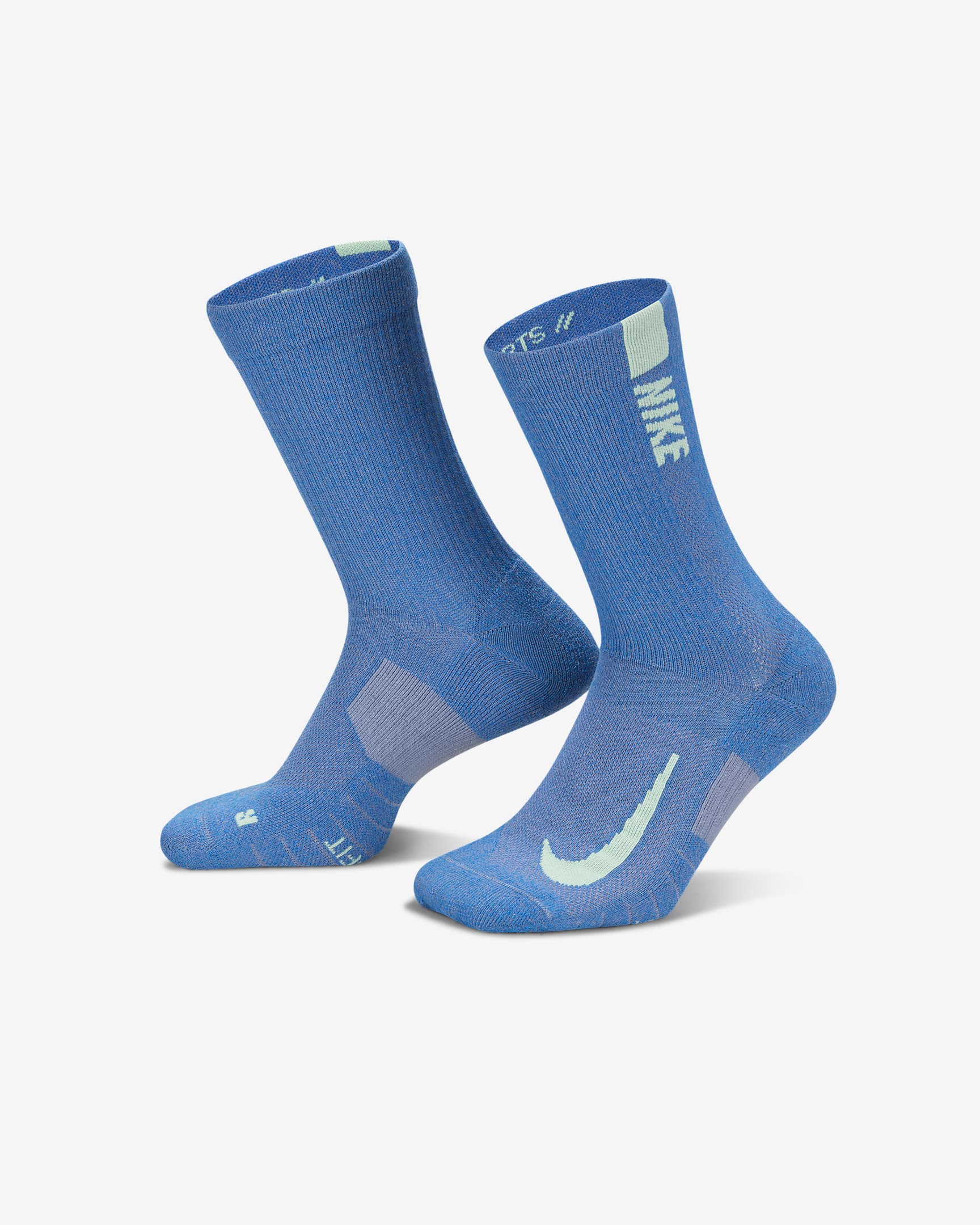 Chaussettes mi-mollet Nike Multiplier (2 paires) - Multicolore