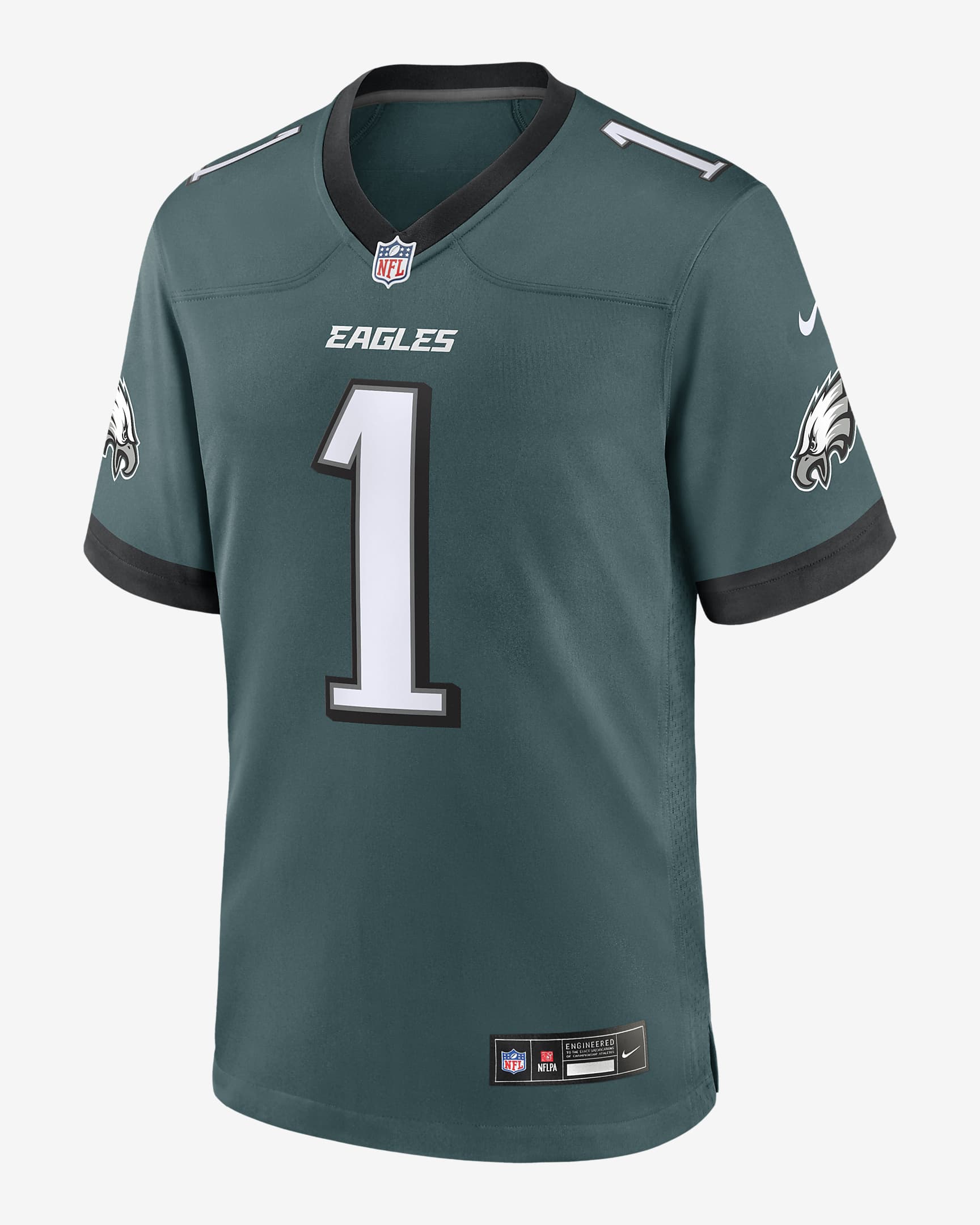 Jersey de la NFL Nike Game para hombre Jalen Hurts Philadelphia Eagles - Verde