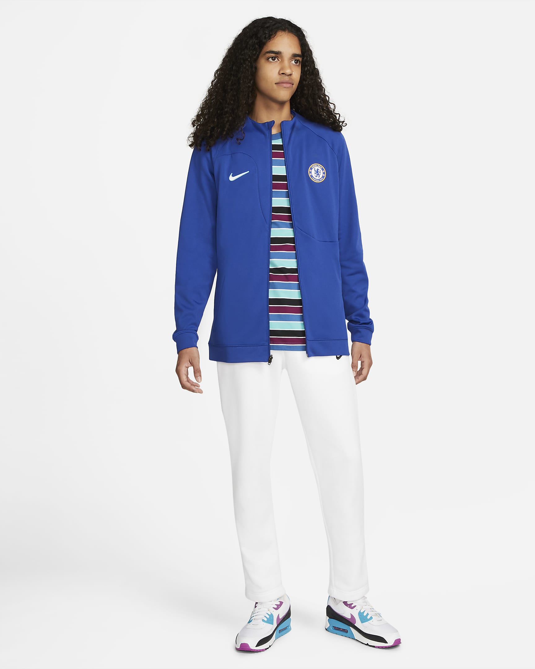 Chelsea FC Academy Pro Men's Nike Soccer Jacket.