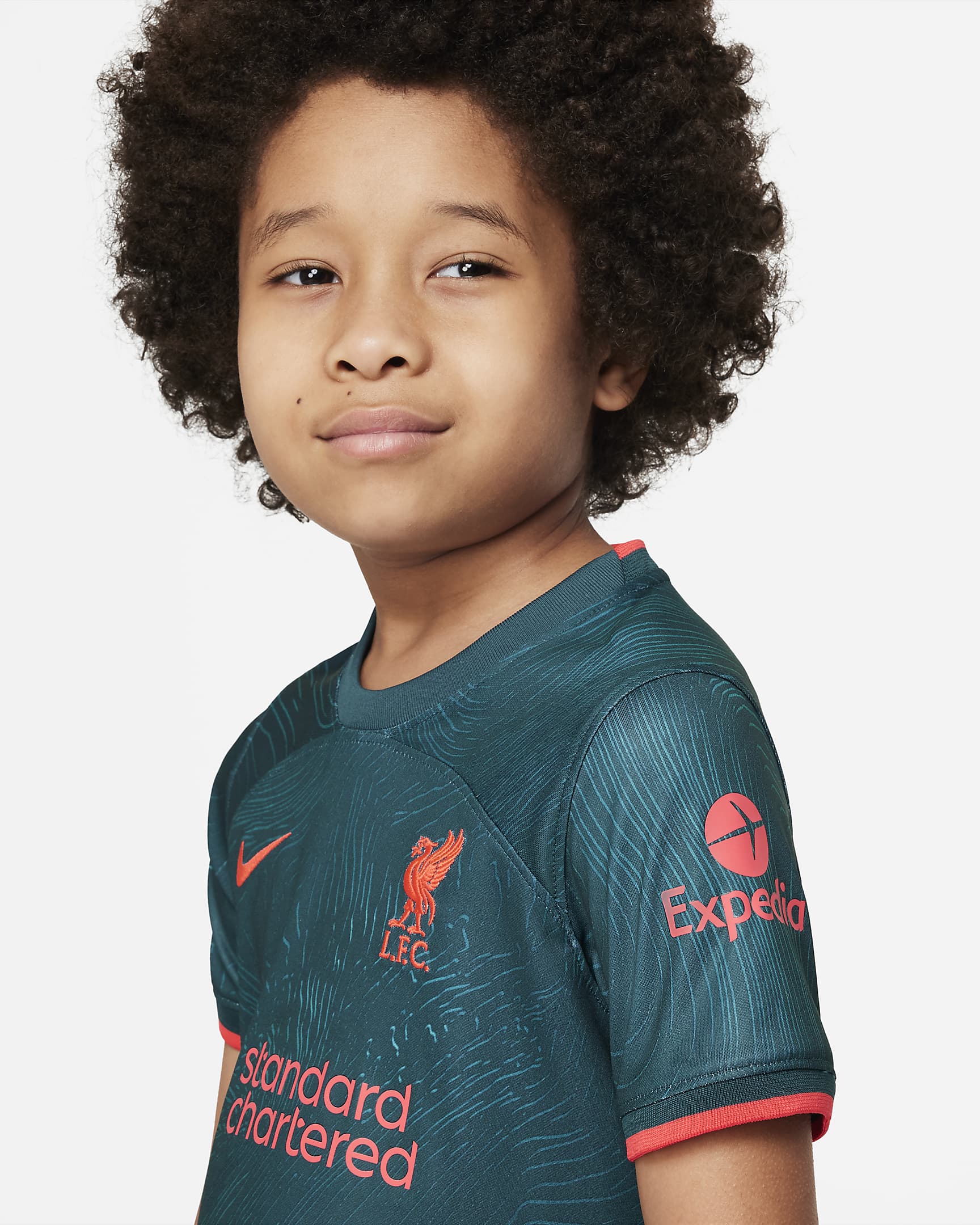 Liverpool F.c. 2022 23 Third Younger Kids' Nike Football Kit. Nike Pt