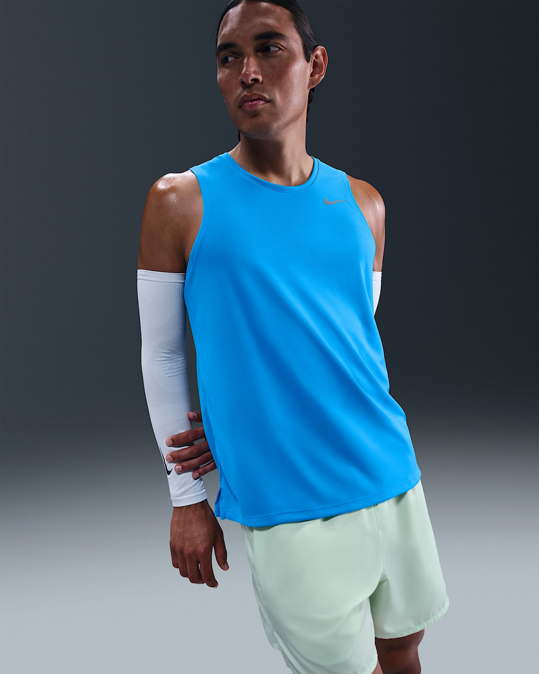Nike Miler Men's Dri-FIT Running Tank Top - Blue Hero