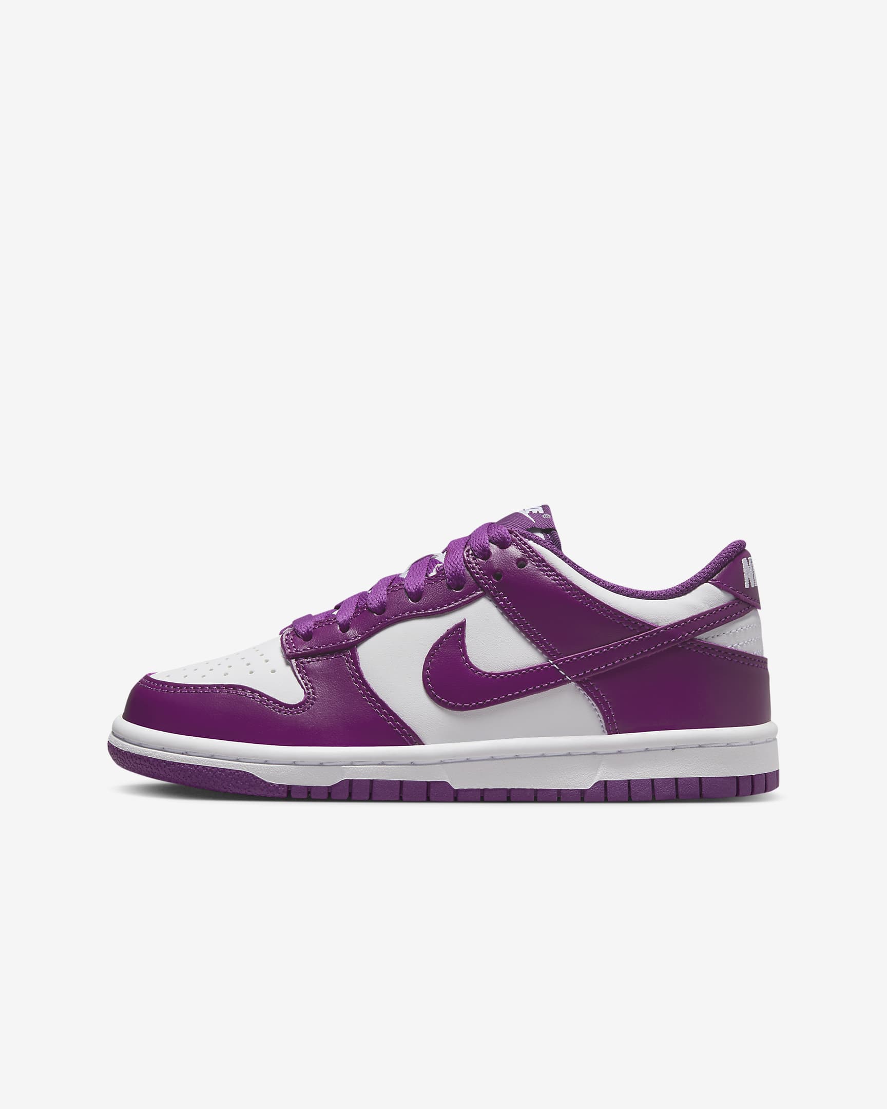 Buty dla dużych dzieci Nike Dunk Low - Biel/Biel/Viotech