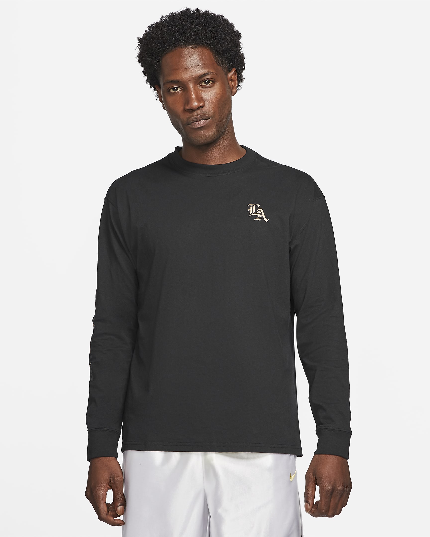 LeBron Men's Long-Sleeve Basketball T-Shirt - Black