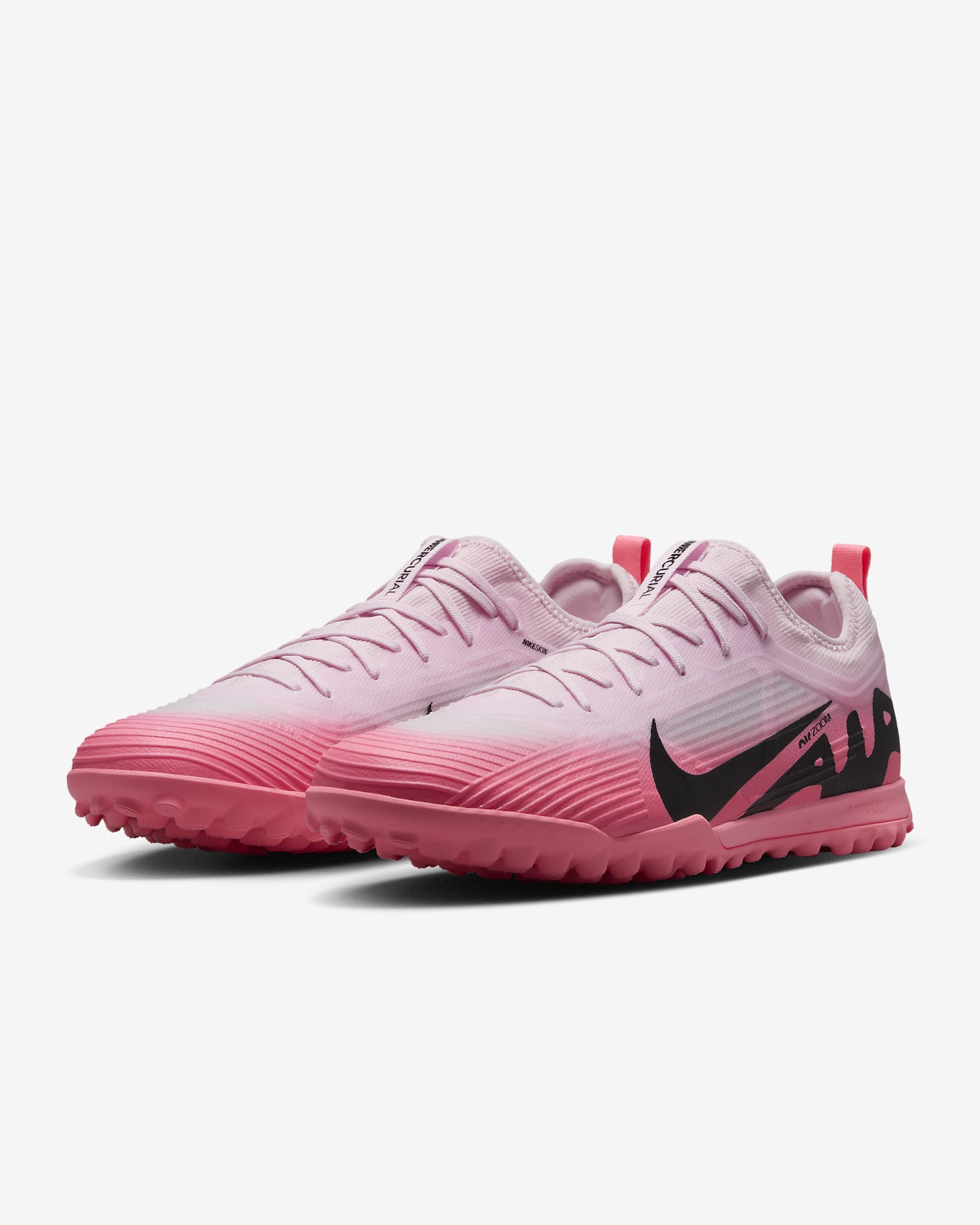 Nike Mercurial Vapor 15 Pro TF Low-Top Soccer Shoes - Pink Foam/Black