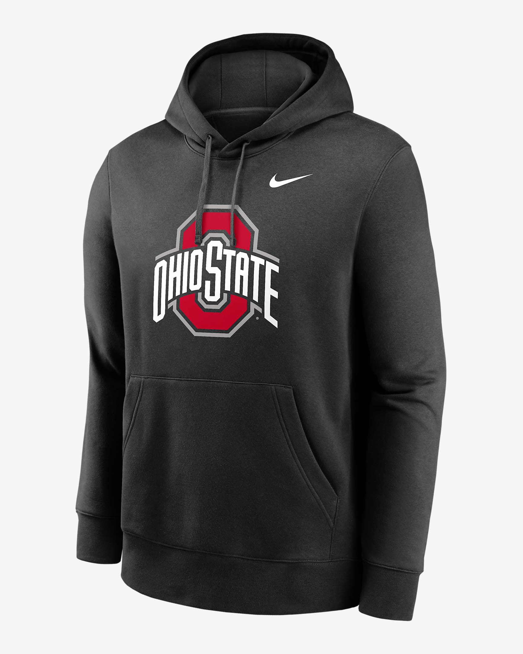 Ohio State Buckeyes Primetime Evergreen Club Primary Logo Men's Nike College Pullover Hoodie - Black