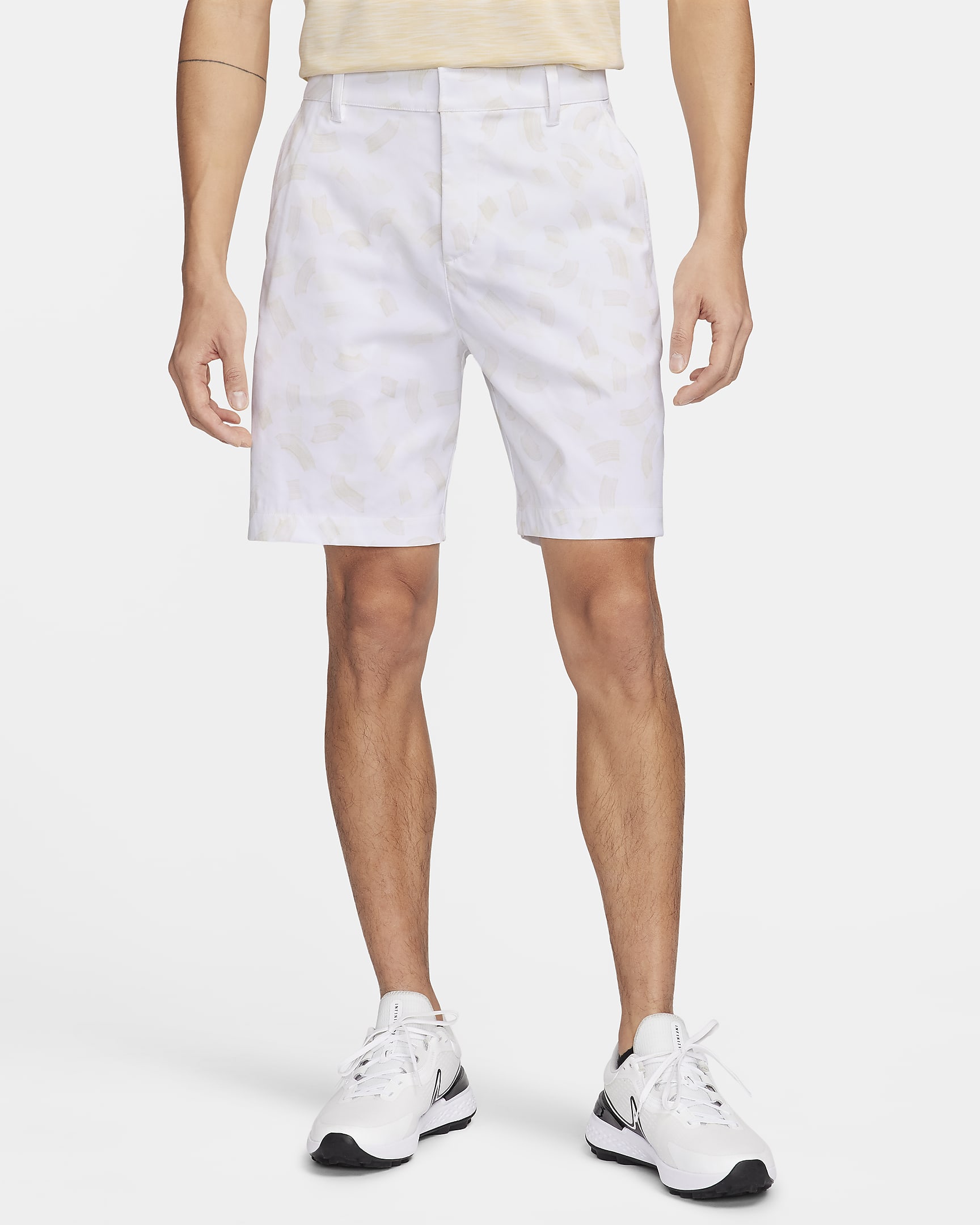 Nike Tour Chino golfshorts voor heren (20 cm) - Wit/Zwart