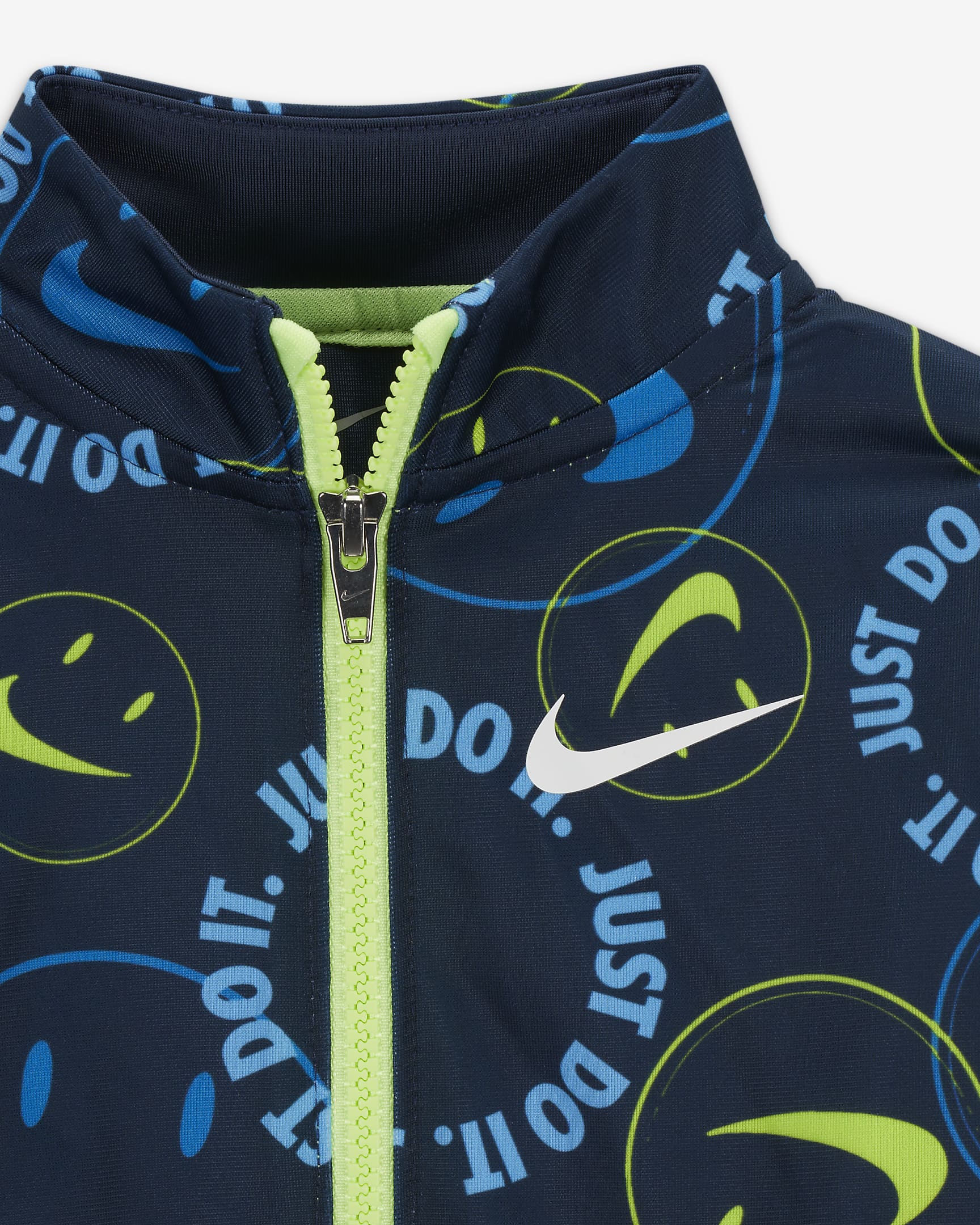 Nike Smiley Swoosh Printed Tricot Set Baby Tracksuit - Midnight Navy