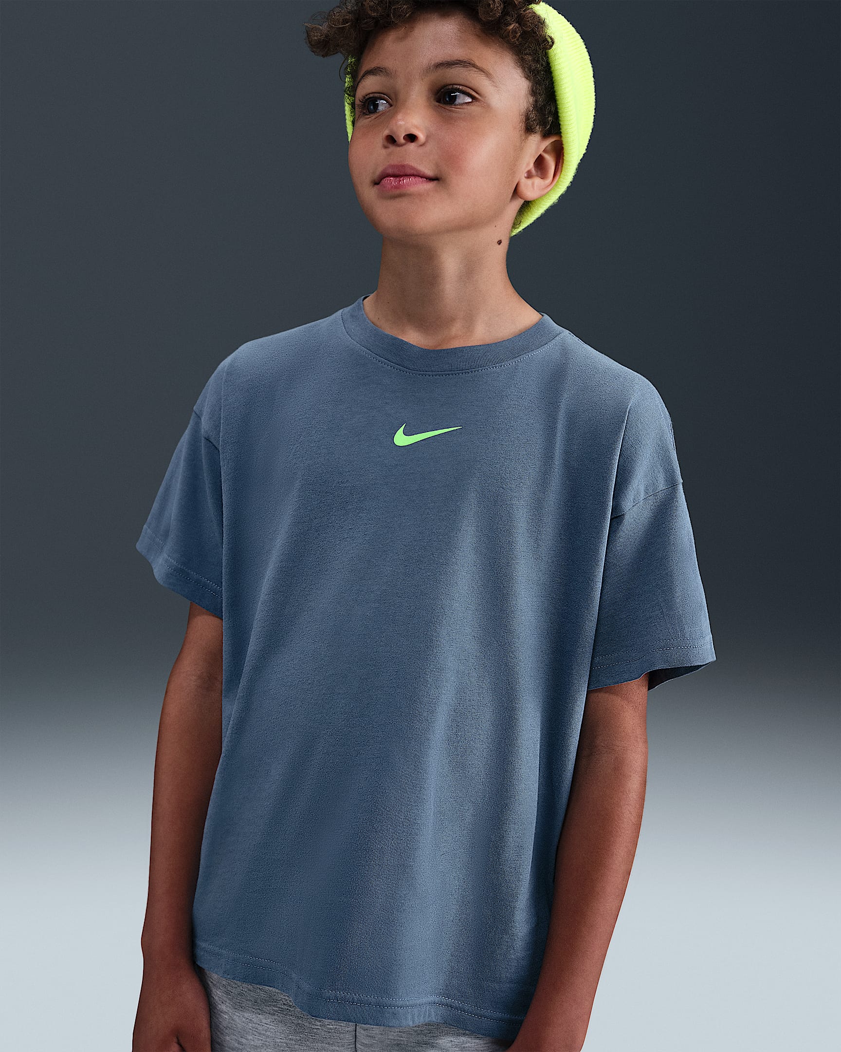 Nike Sportswear Big Kids' T-Shirt - Diffused Blue