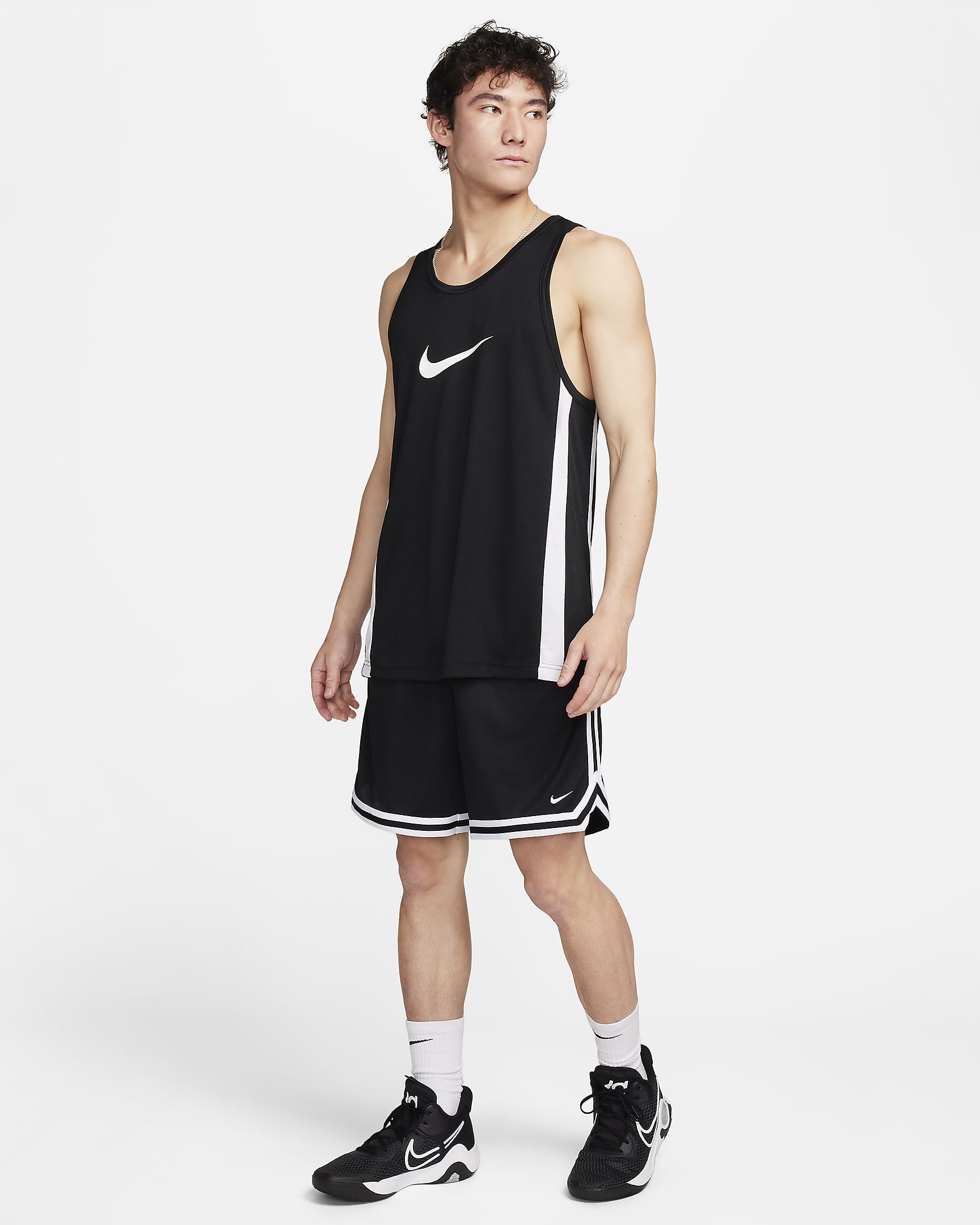 Nike DNA Men's Dri-FIT 20cm (approx.) Basketball Shorts - Black/White/White