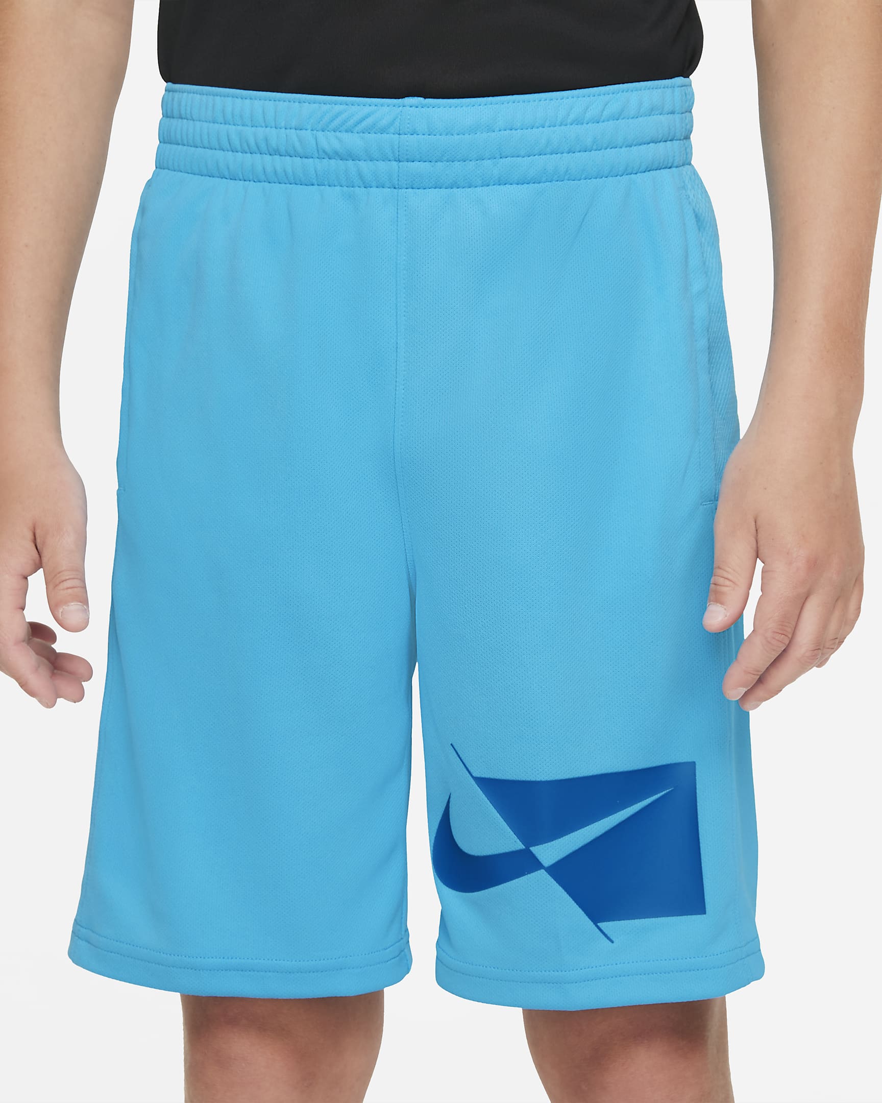 Nike Dri-FIT Big Kids' (Boys') Training Shorts - Chlorine Blue/Imperial Blue