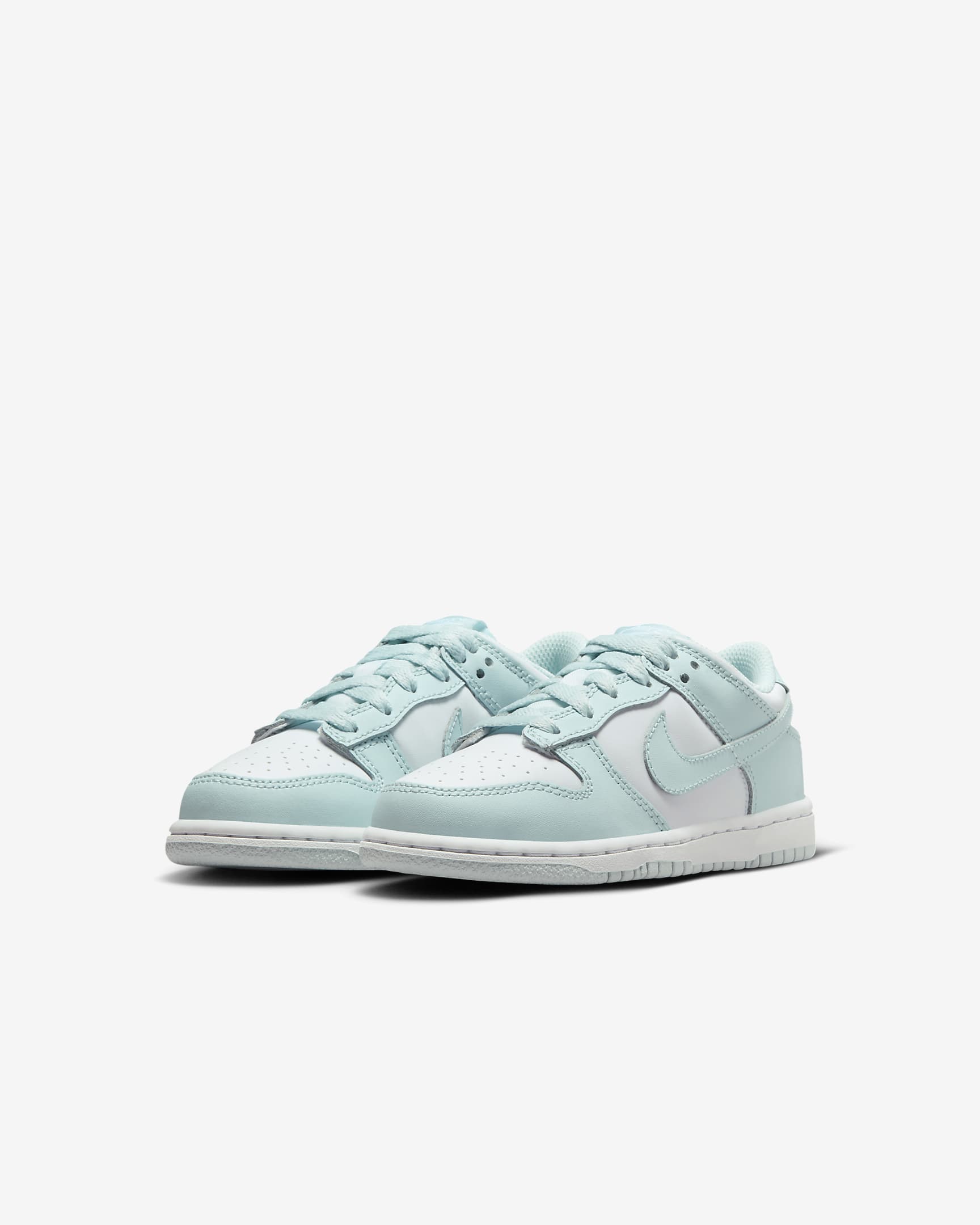 Nike Dunk Low Little Kids' Shoes - White/Glacier Blue