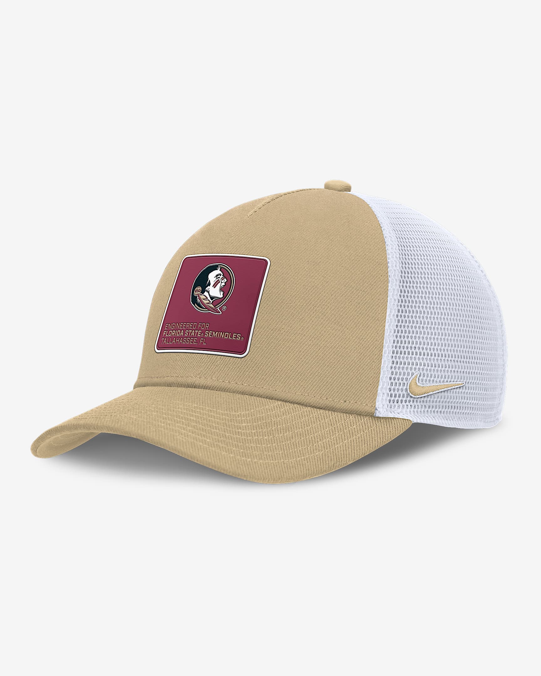 Gorra de rejilla universitaria Nike ajustable para hombre Florida State On-Field Rise Engineered - Oro Vegas