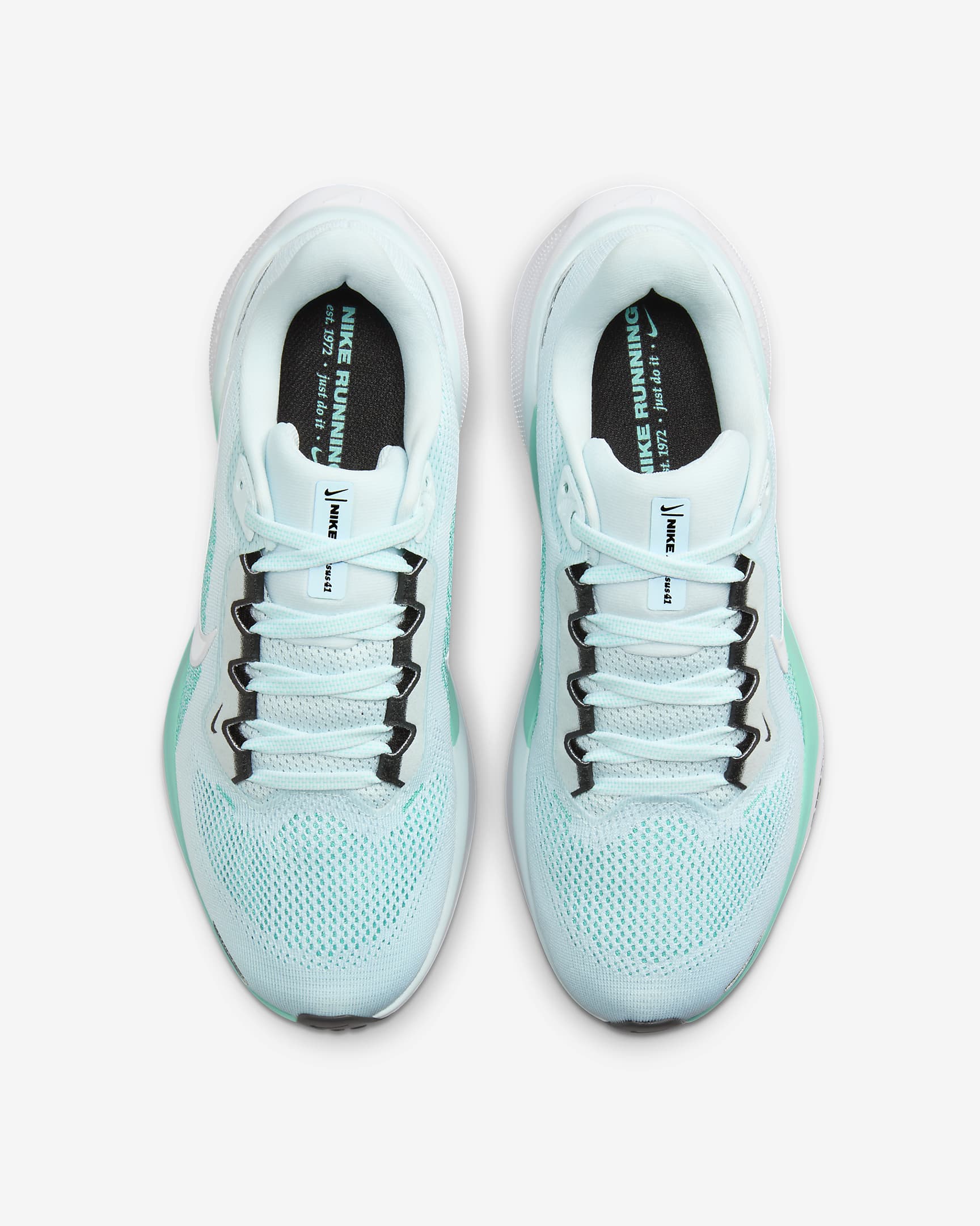 Nike Pegasus 41 Straßenlaufschuh für Damen - Glacier Blue/Green Frost/Schwarz/Weiß