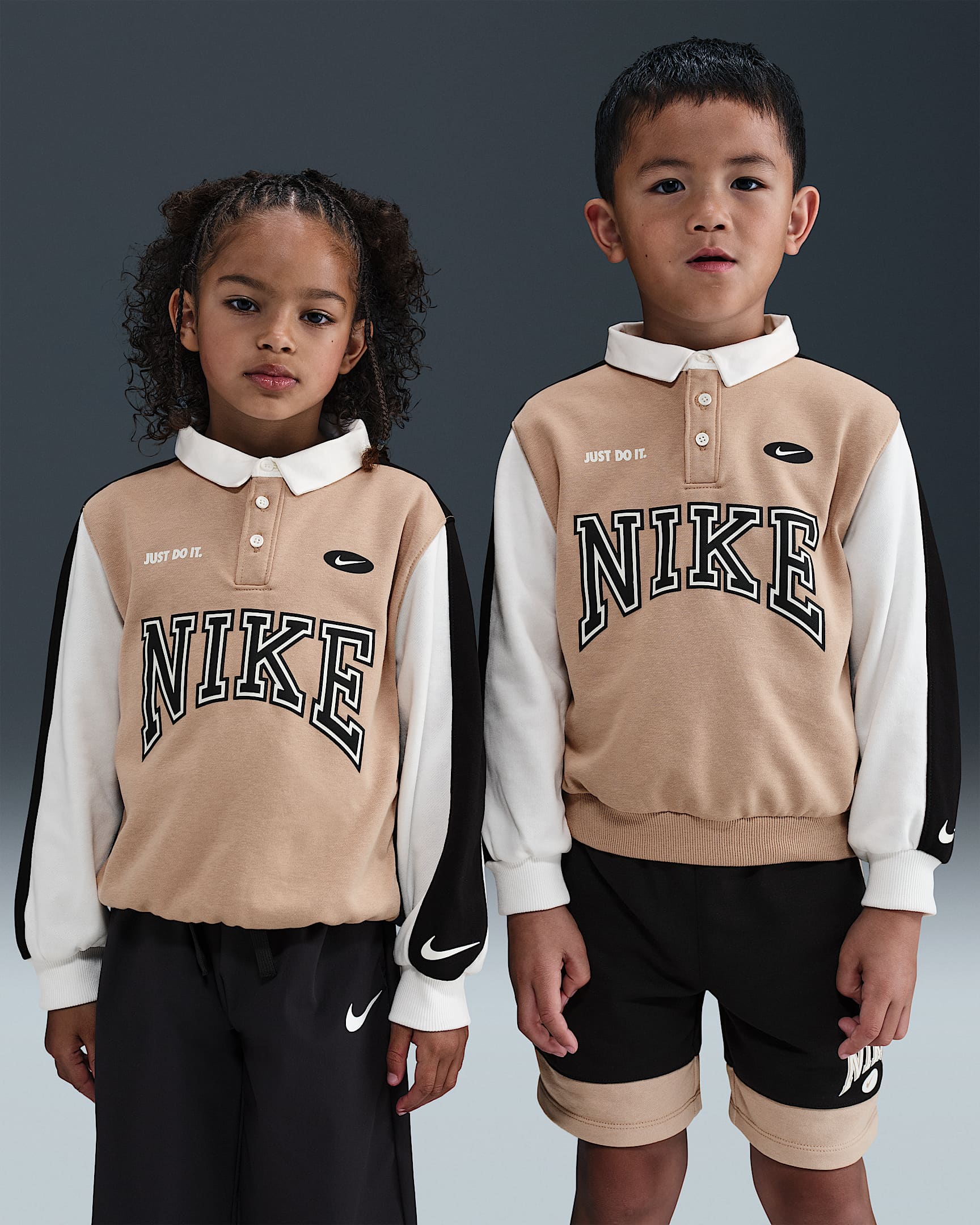 Nike Game Day Essentials Little Kids' French Terry Top - Hemp