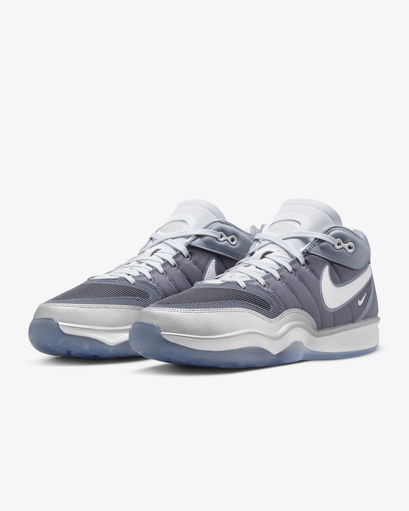 Nike G.T. Hustle 2-basketballsko - Light Carbon/Football Grey/hvid