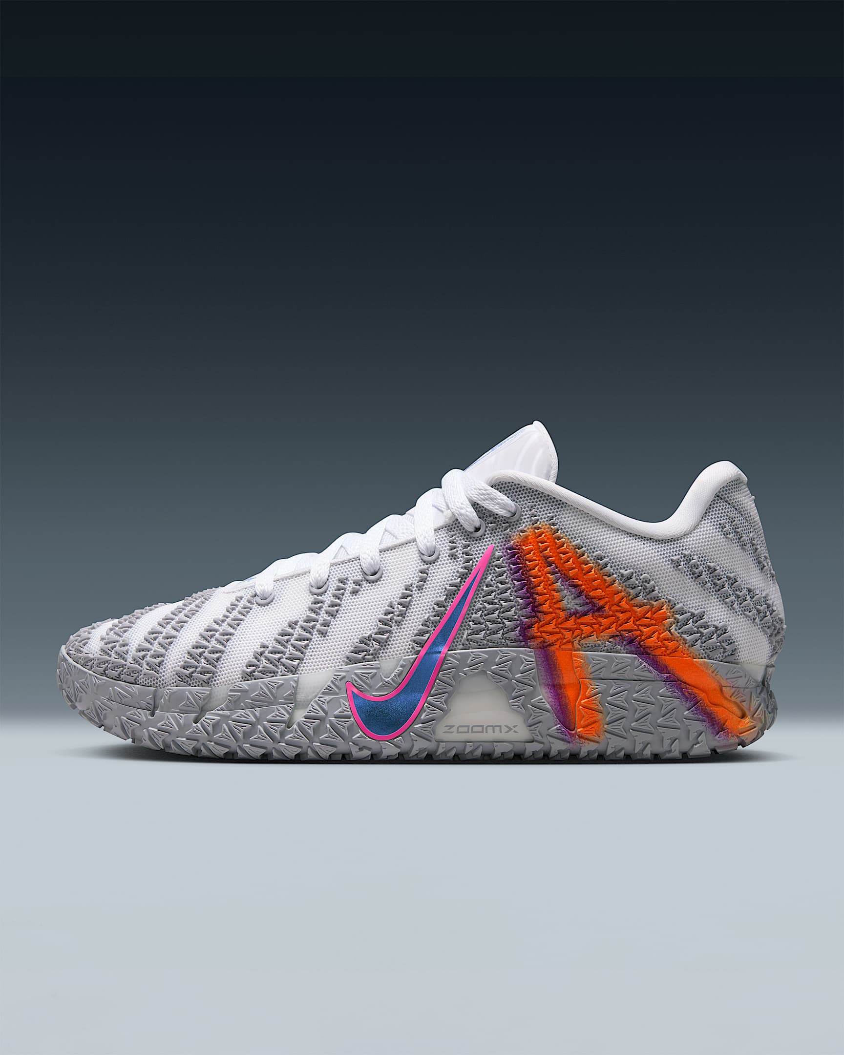 JA 3 'Light Show' Basketball Shoes - White/Dusty Cactus/Hyper Pink/Star Blue