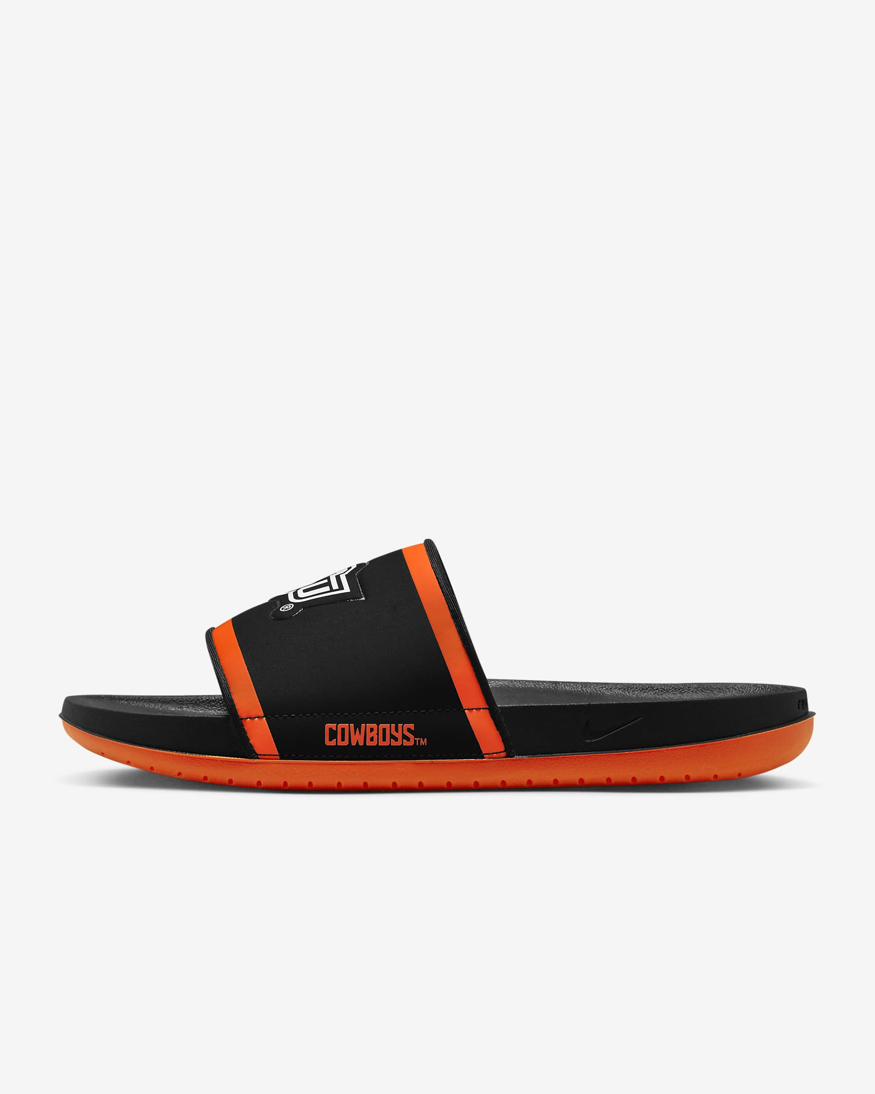 Chancla Nike Offcourt (Oklahoma State) - Negro/Naranja total/Blanco