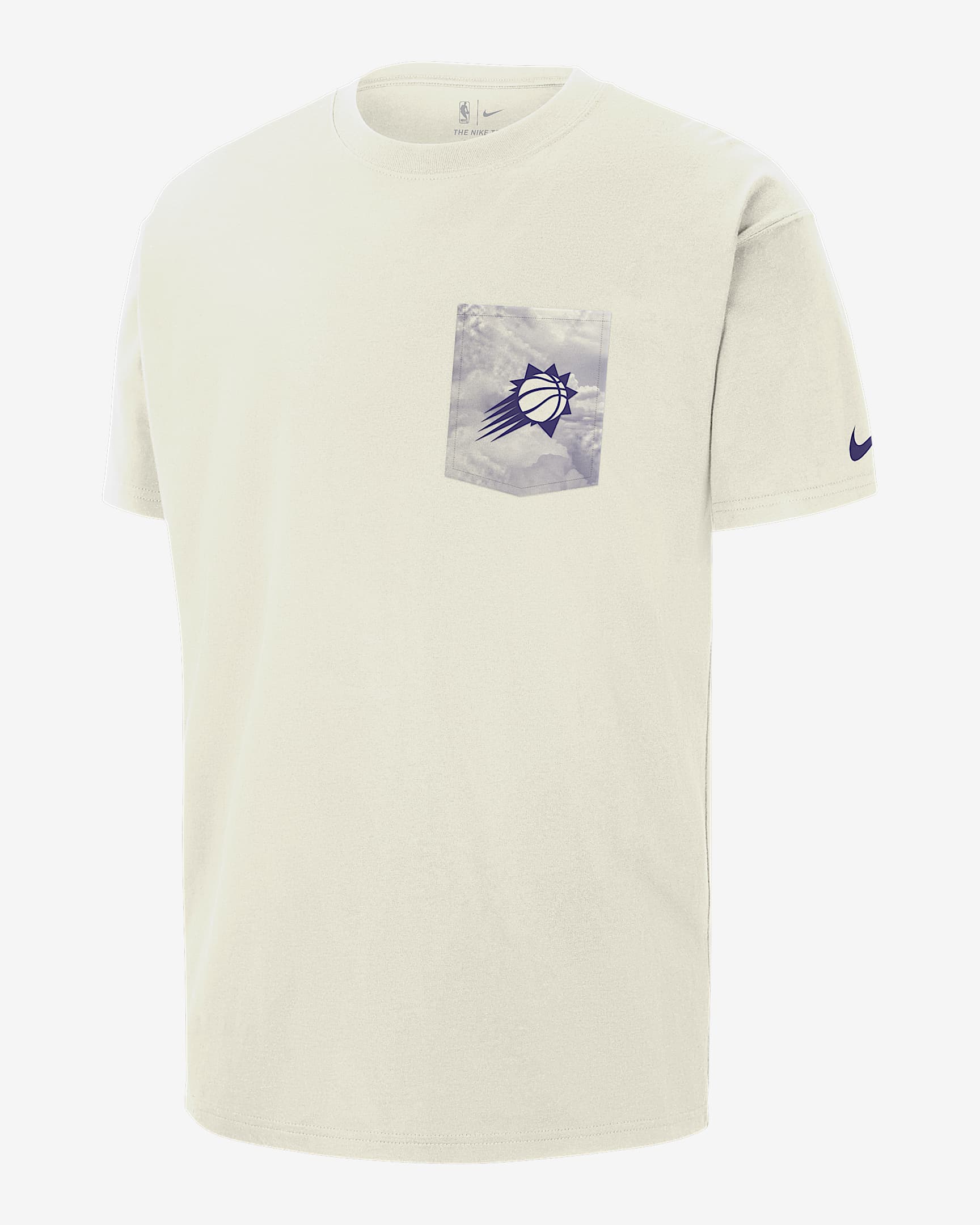 Playera Nike NBA Max90 para hombre Phoenix Suns Courtside - Vela