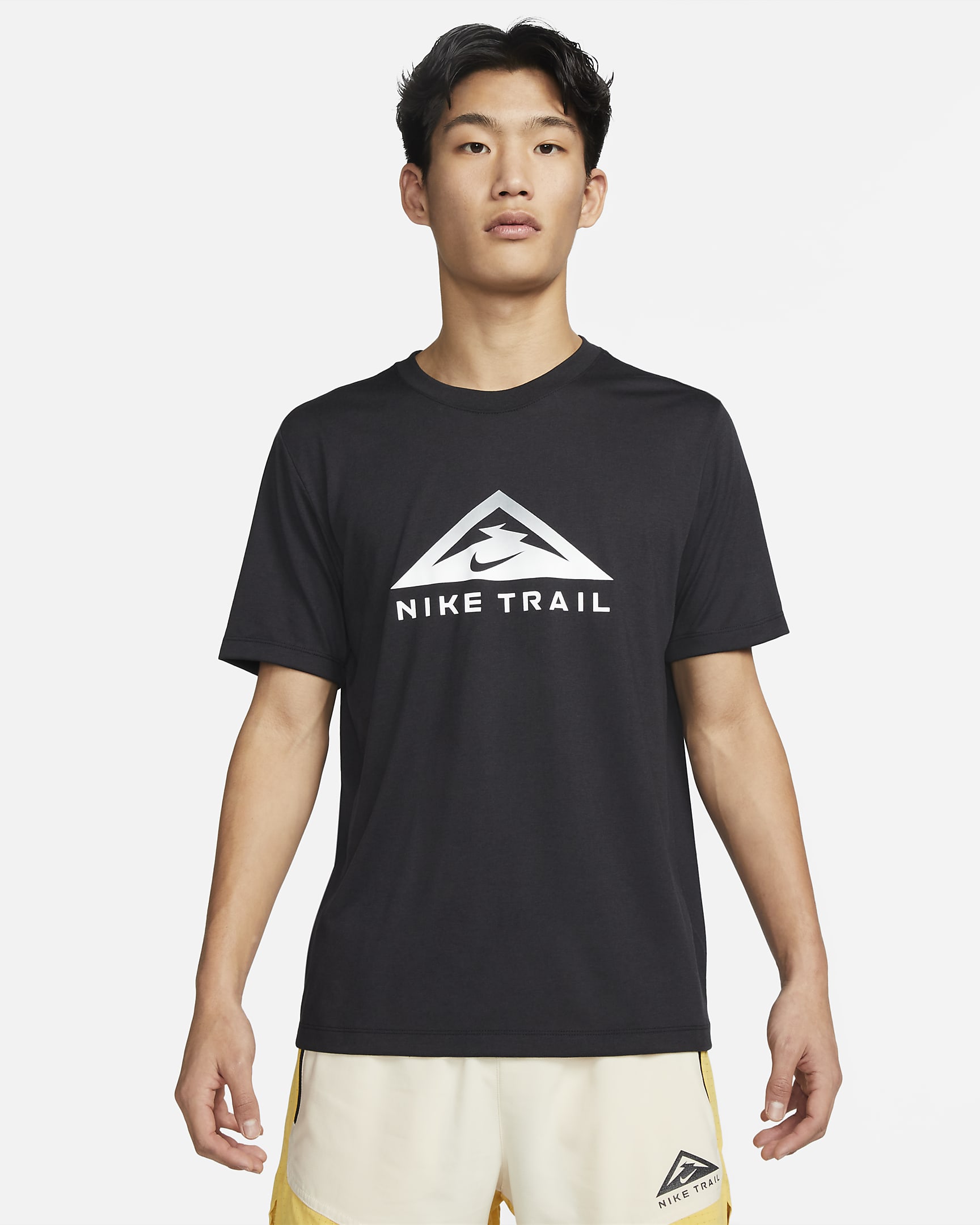 Nike Dri-FIT Short-Sleeve Trail Running T-Shirt - Black