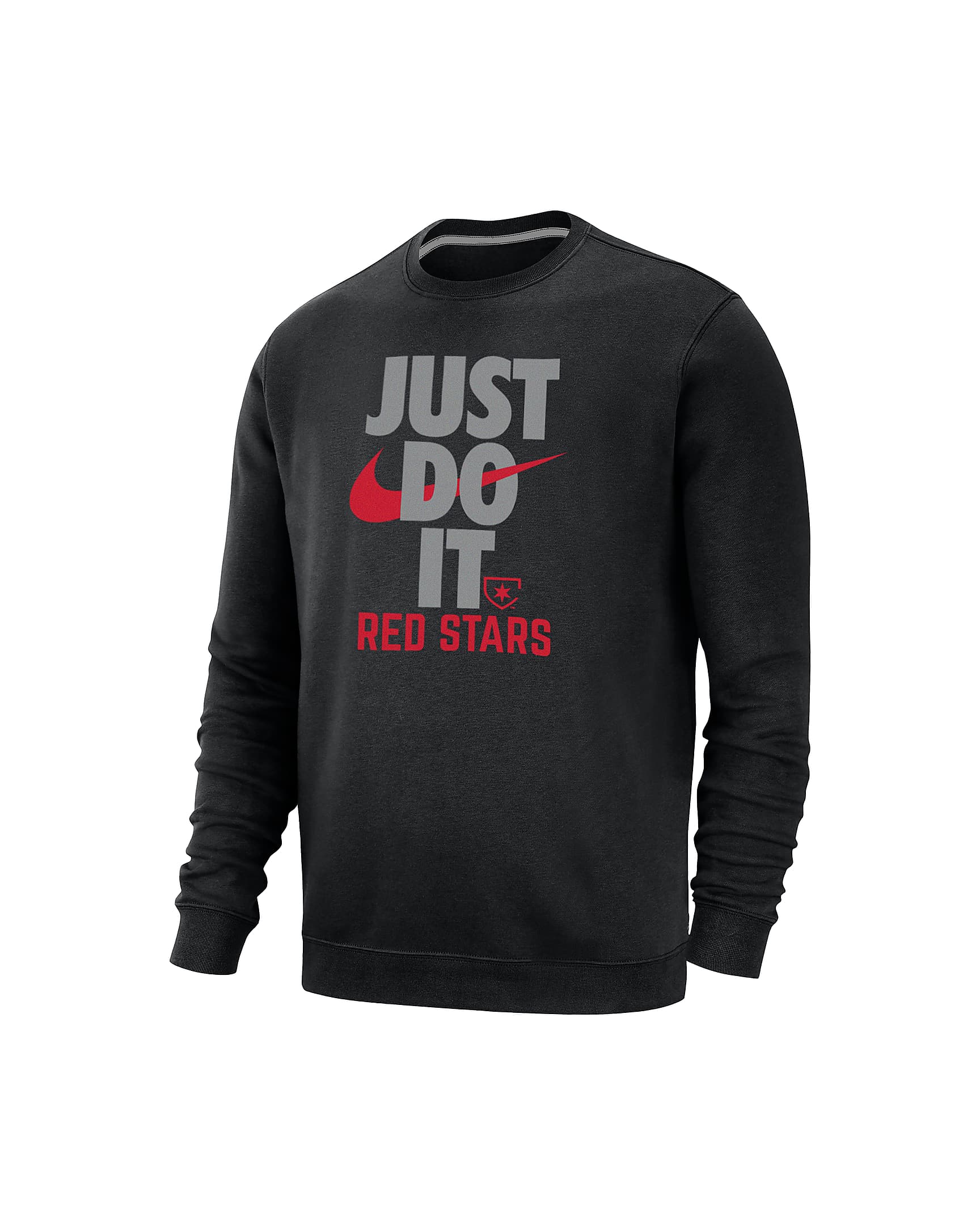 Sudadera de cuello redondo de fútbol Nike para hombre Chicago Red Stars Club Fleece - Negro