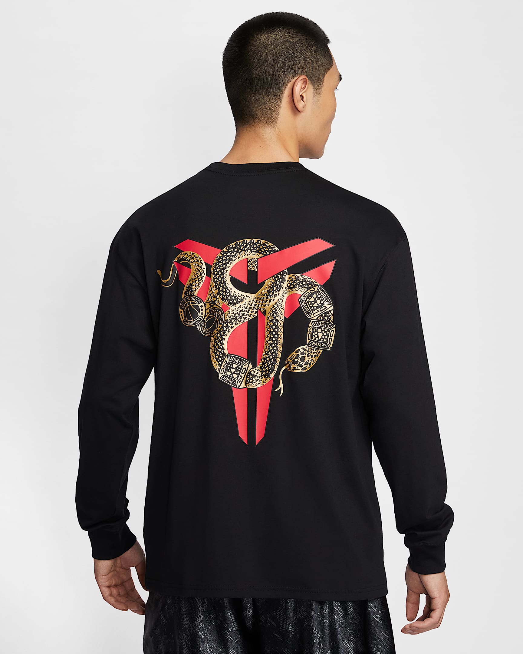 Kobe Men's Max90 Long-Sleeve T-Shirt - Black