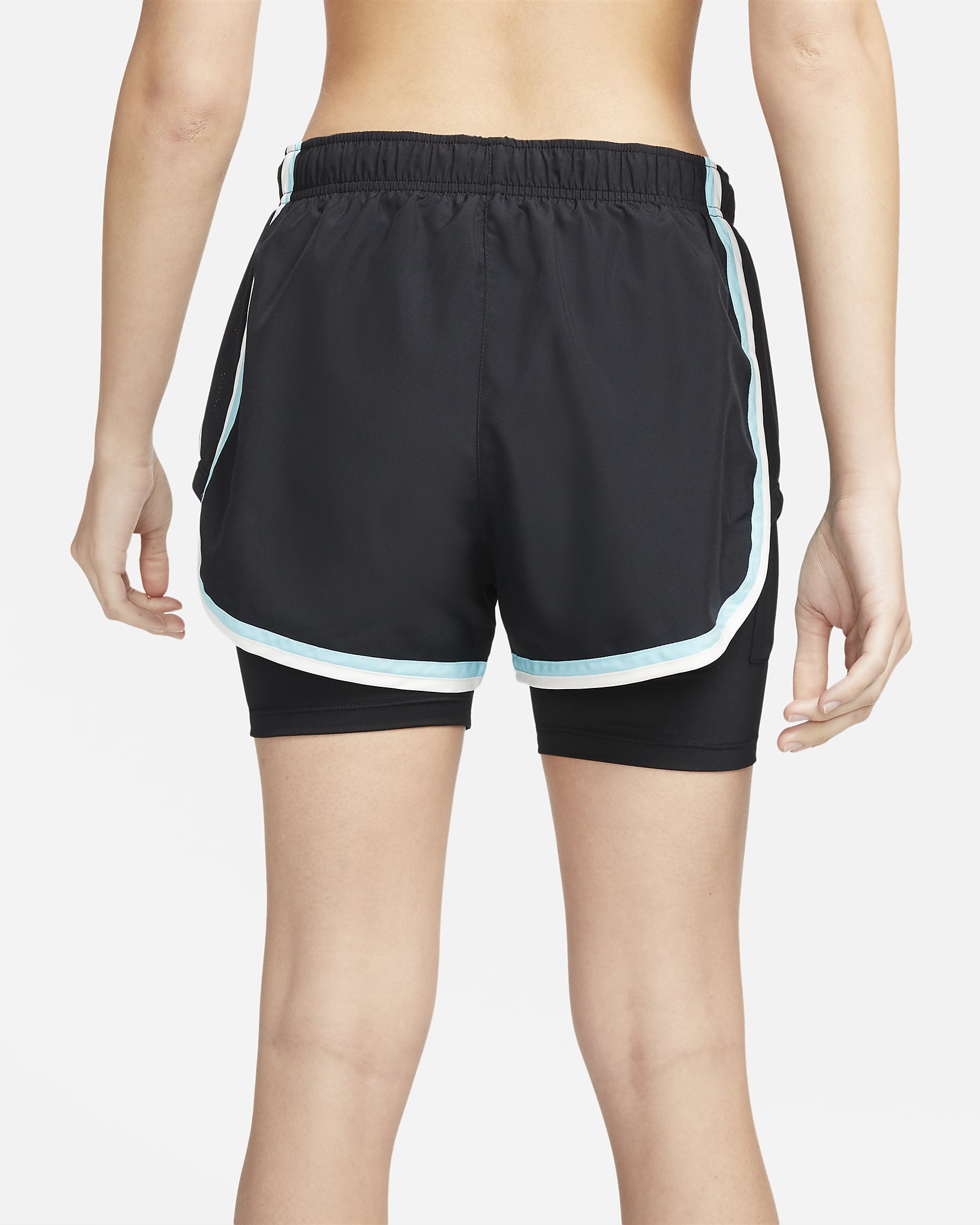 Nike Dri-FIT Tempo Icon Clash Women's 2-In-1 Running Shorts - Black/Copa/Sail/Sail