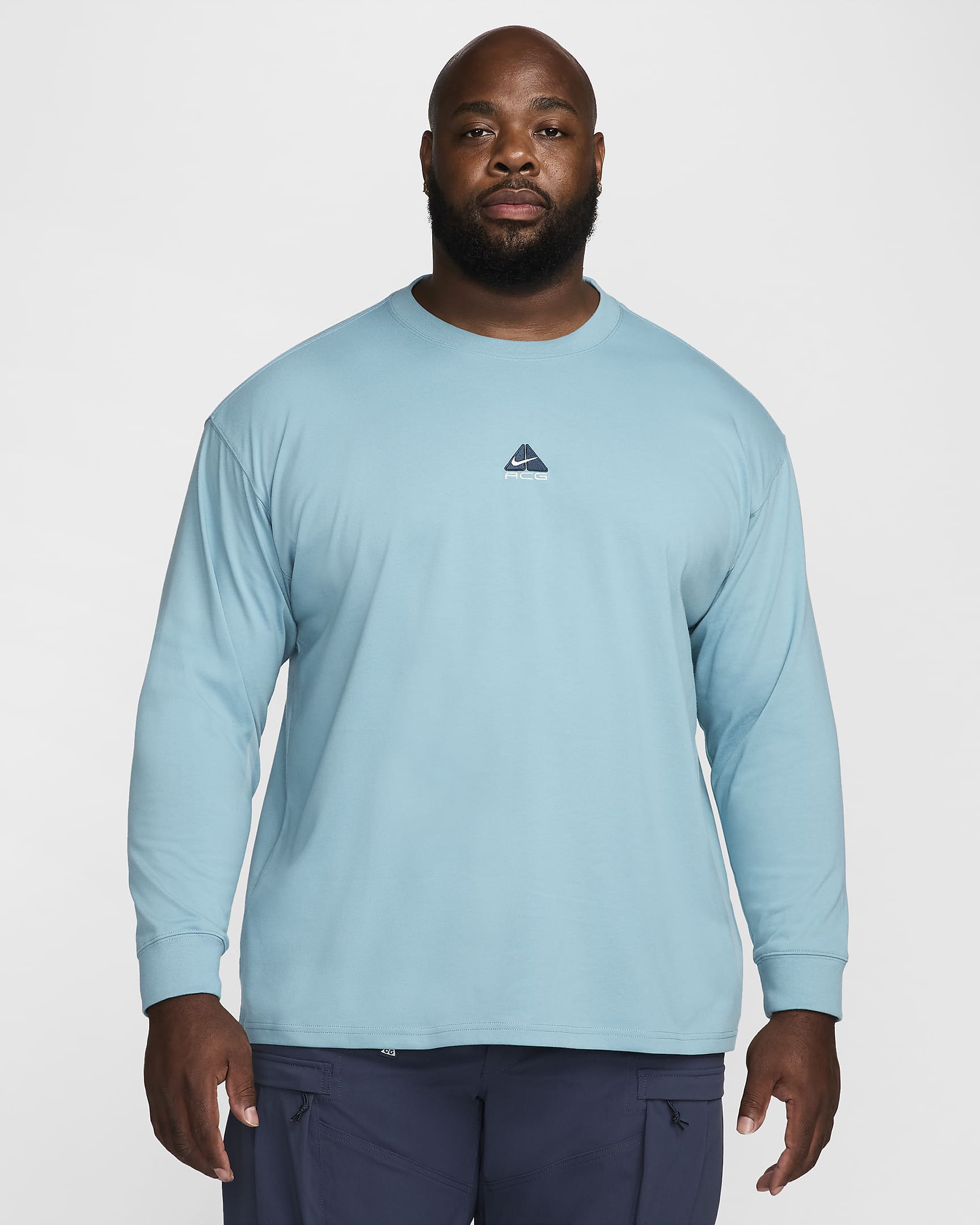 Långärmad t-shirt Nike ACG "Lungs" för män - Denim Turquoise