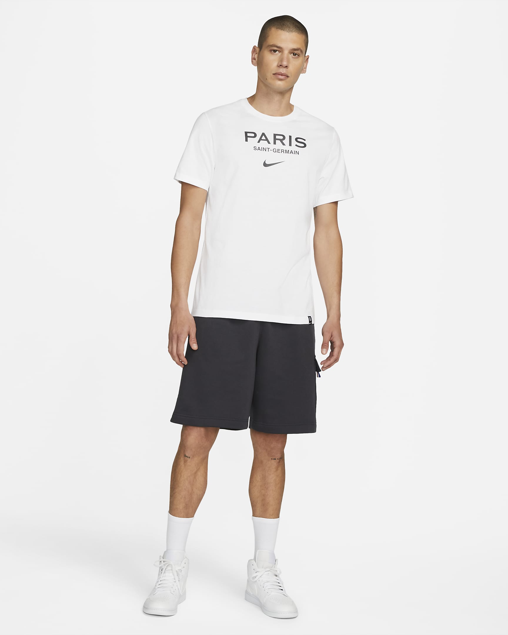 Paris Saint-Germain Swoosh Men's Soccer T-Shirt. Nike JP