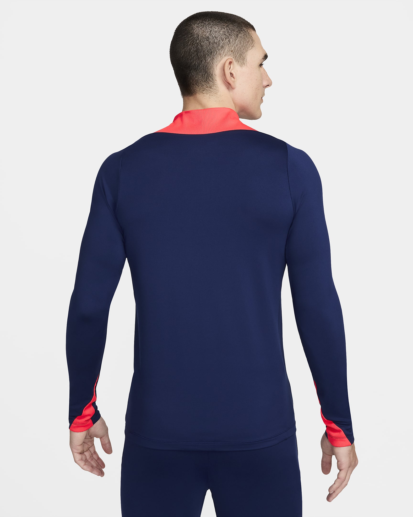 Maglia da calcio per allenamento Nike Dri-FIT Croazia Strike – Uomo - Blue Void/Bright Crimson/Bianco