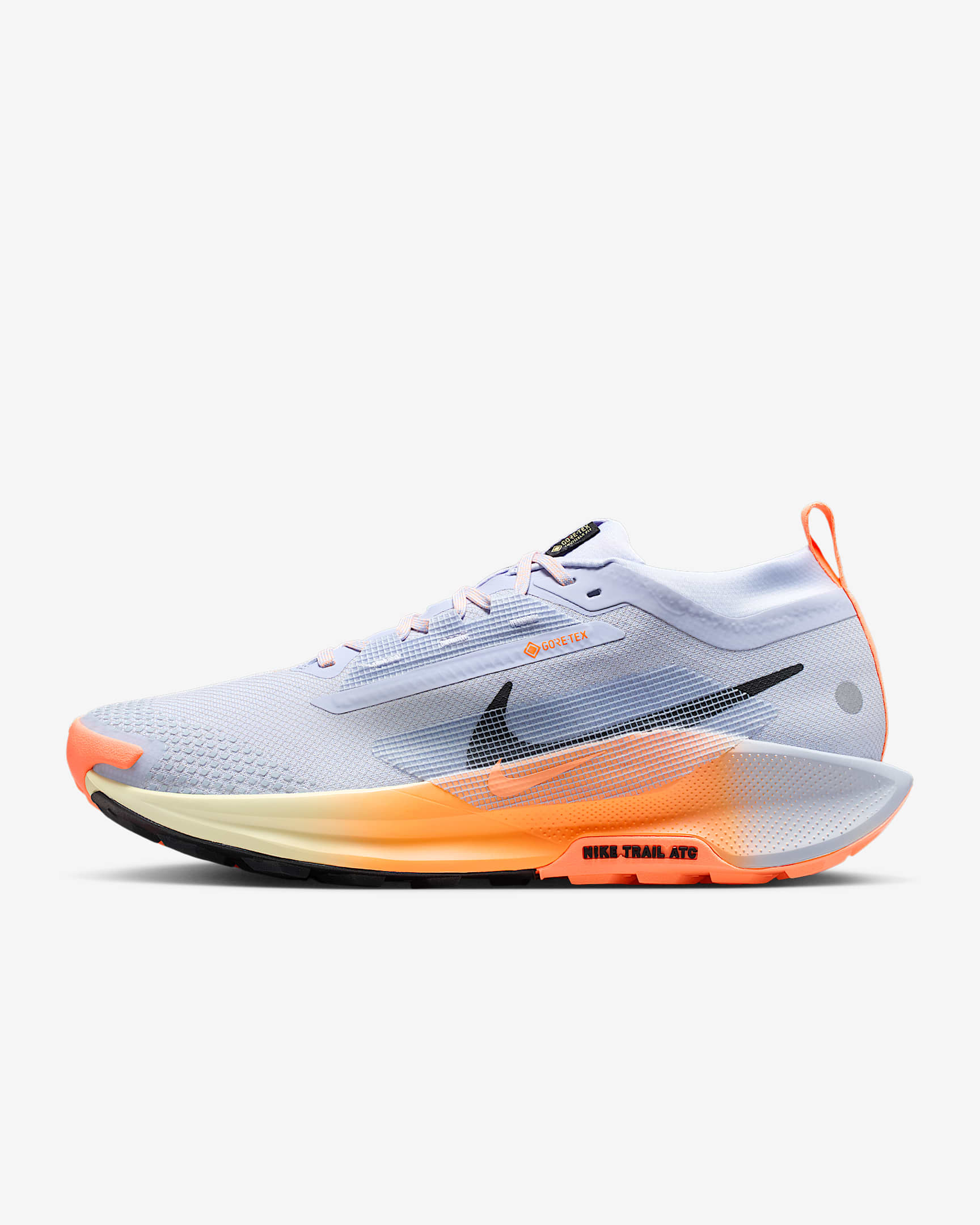 Nike Pegasus Trail 5 GORE-TEX waterdichte trailrunningschoenen voor heren - Ghost/Malt/Orange Pulse/Zwart