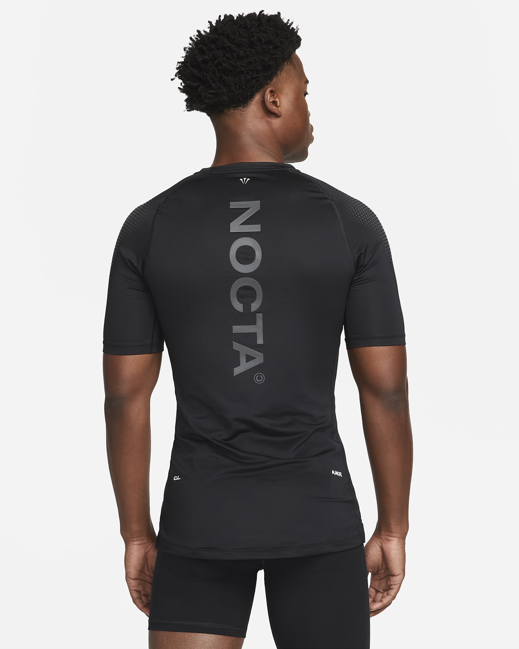 NOCTA Men's Short-Sleeve Base Layer Top - Black/White/White