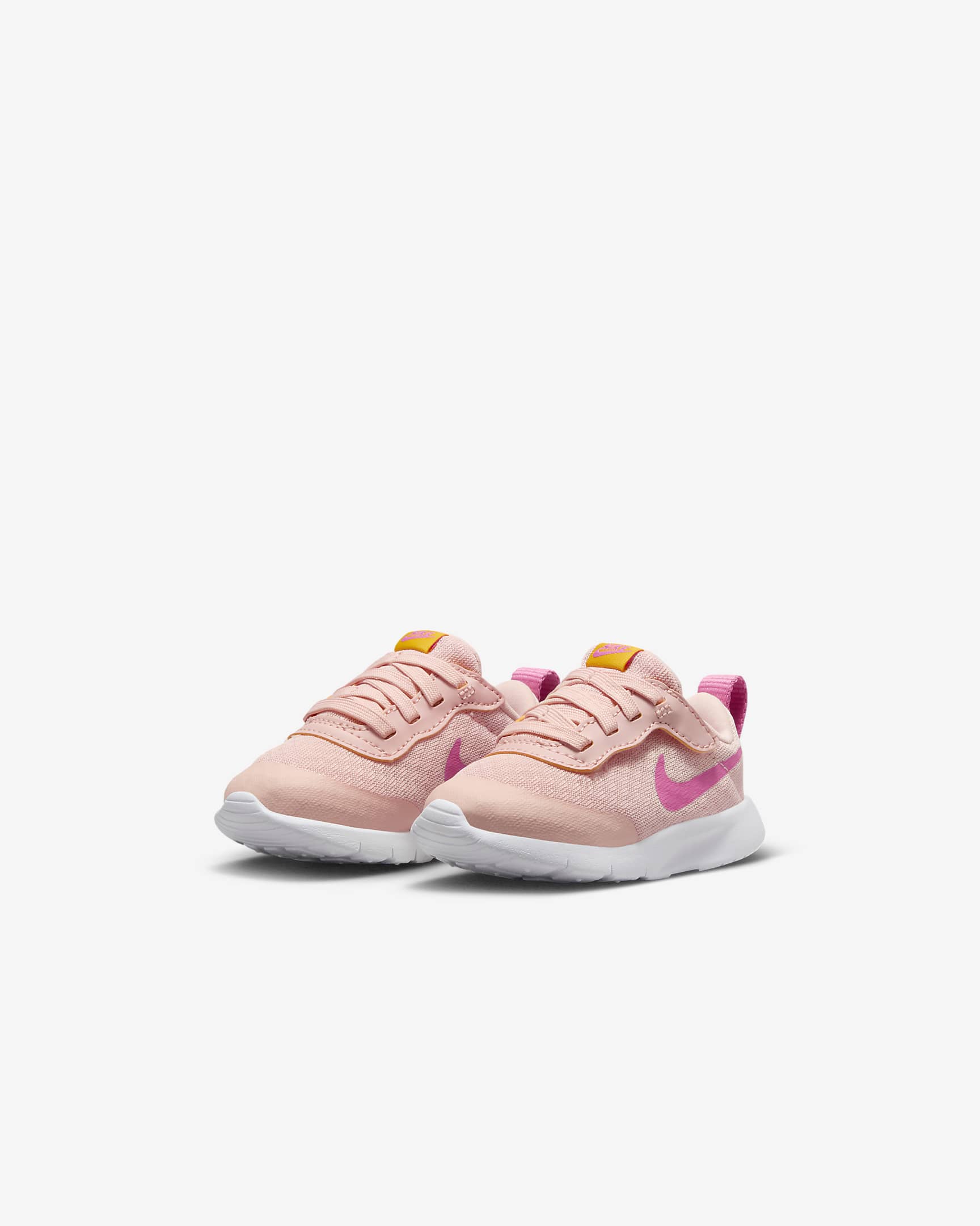 Tenis para bebé e infantil Nike Tanjun EasyOn - Naranja ártico/Oro universitario/Blanco/Rosa paleta