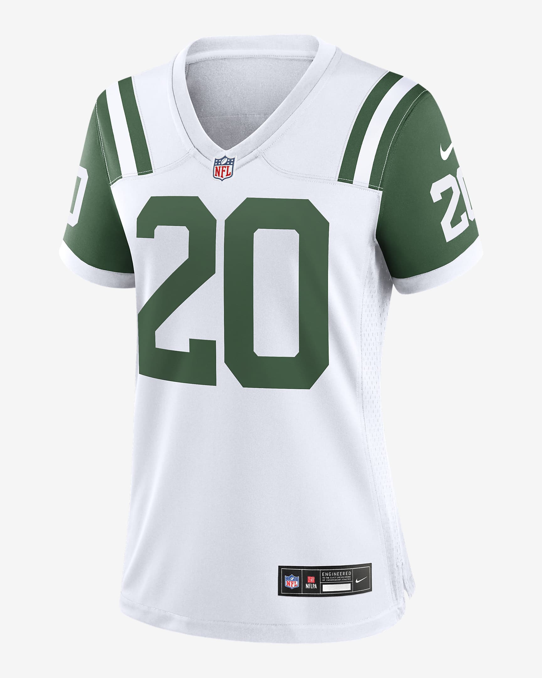 Jersey de fútbol americano Nike de la NFL Game para mujer Breece Hall New York Jets - Blanco