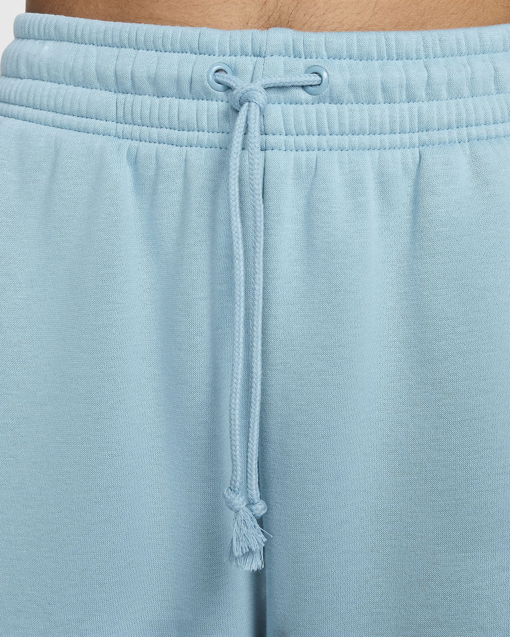 Overdimensionerede Nike Sportswear Phoenix Fleece-sweatpants med høj talje til kvinder - Denim Turquoise/Sail