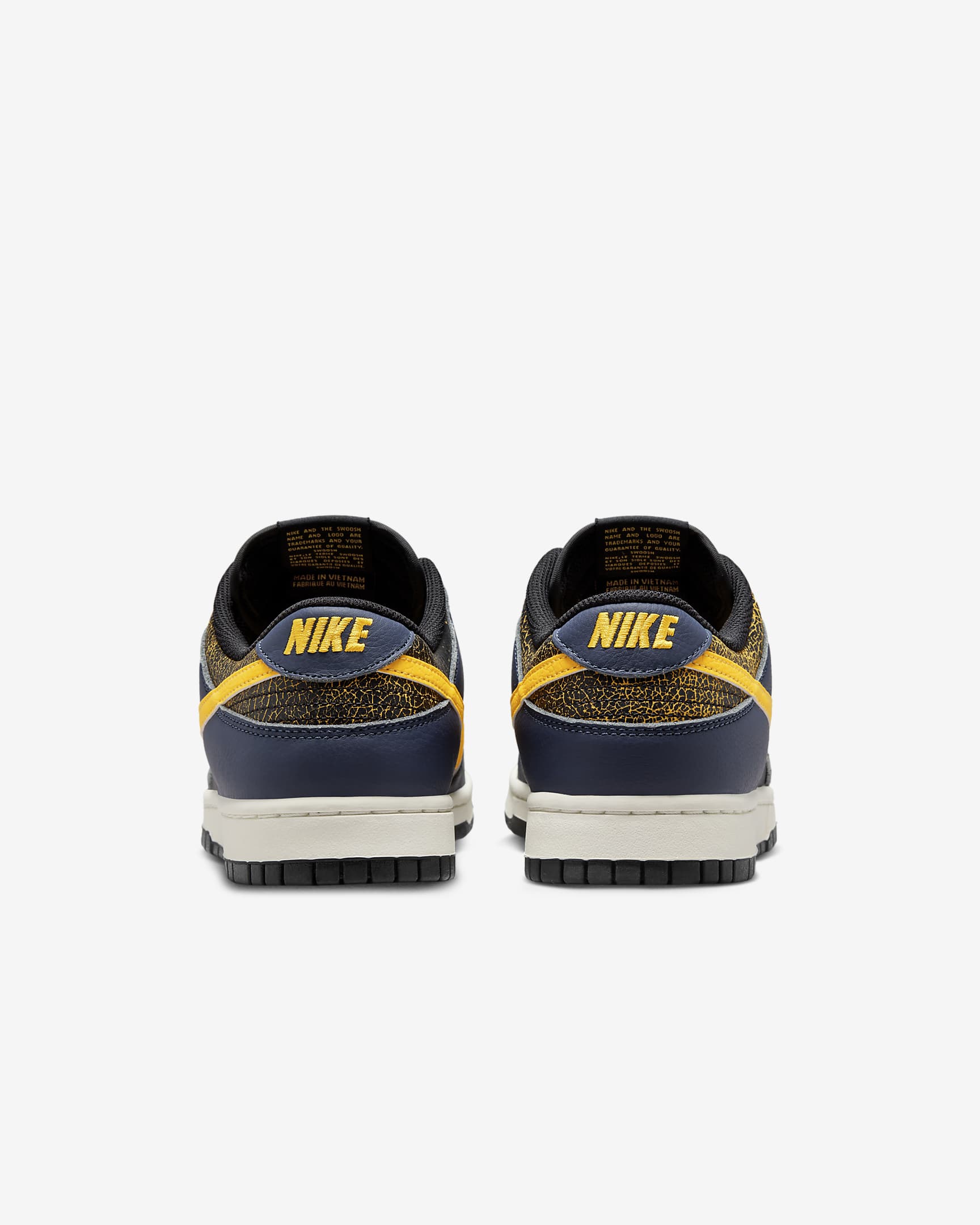 Nike Dunk Low Retro Men's Shoes - Black/Midnight Navy/Sail/Tour Yellow